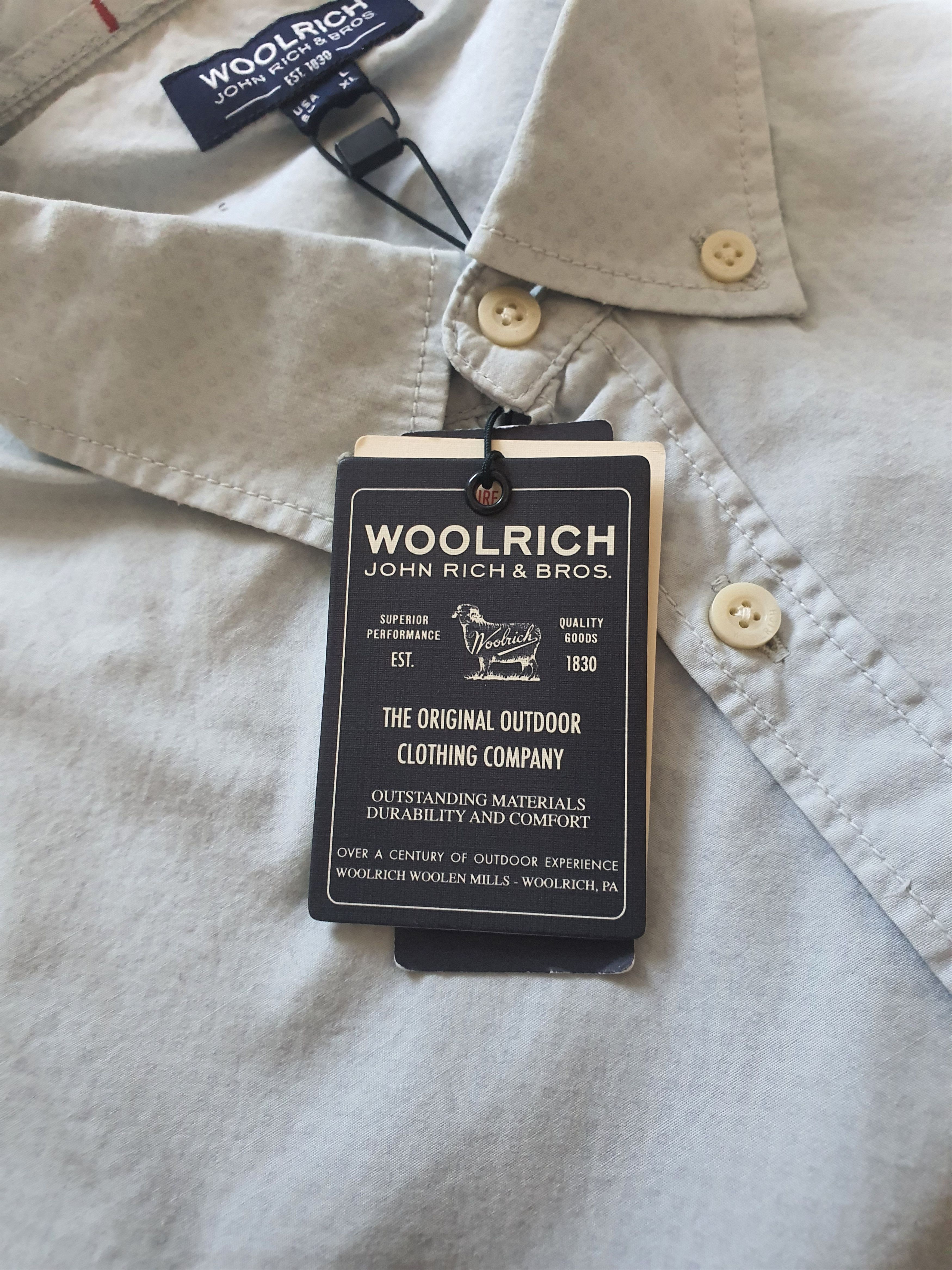 Woolrich Woolen Mills BNWT Casual Shirt Button-Up - Micropattern - Sz EU XL Size US L / EU 52-54 / 3 - 8 Thumbnail