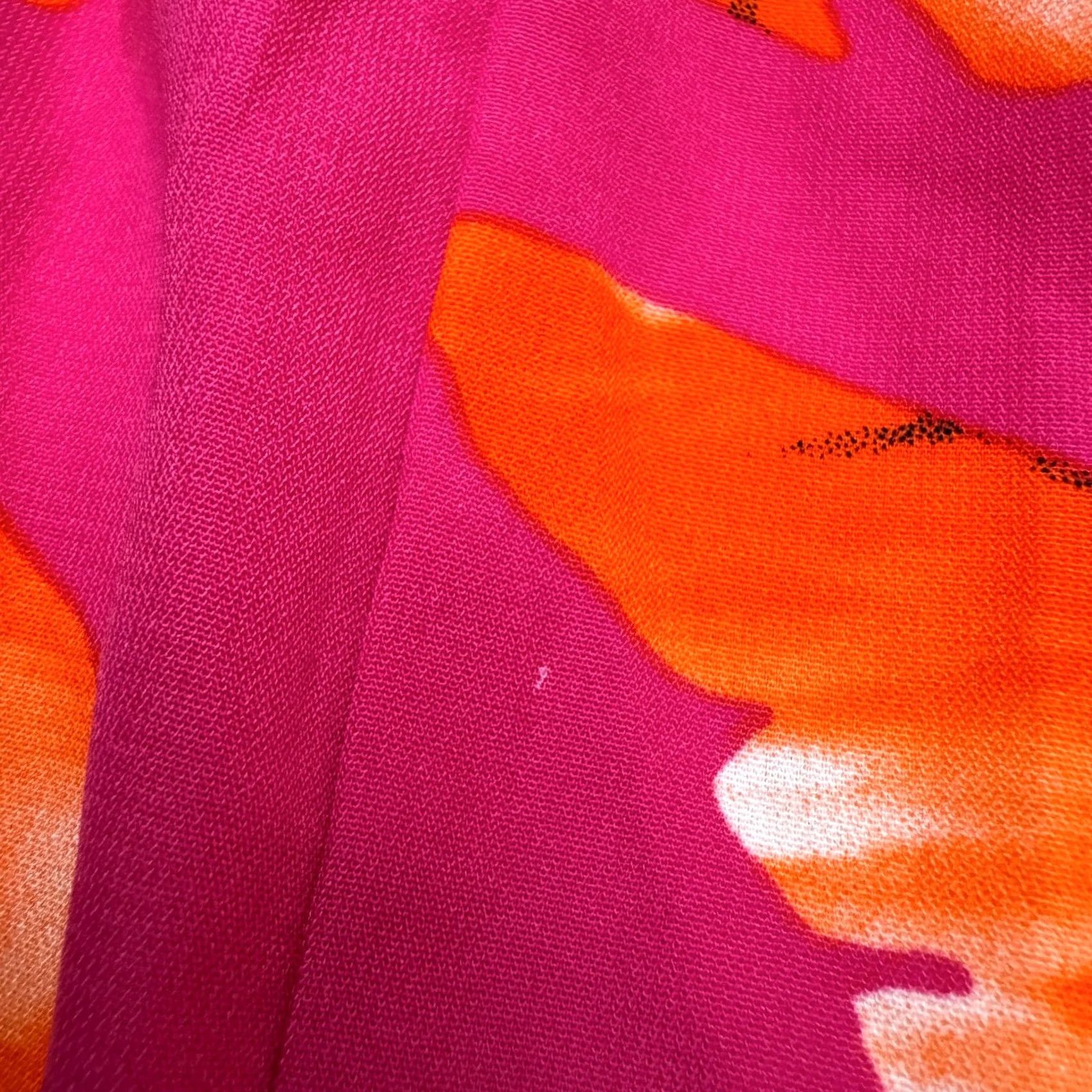 Lulus Lulus Romper Womens Large Pink Orange Tropical Leaf Print Summer Off Shoulder Size 36" / US 14 / IT 50 - 5 Thumbnail