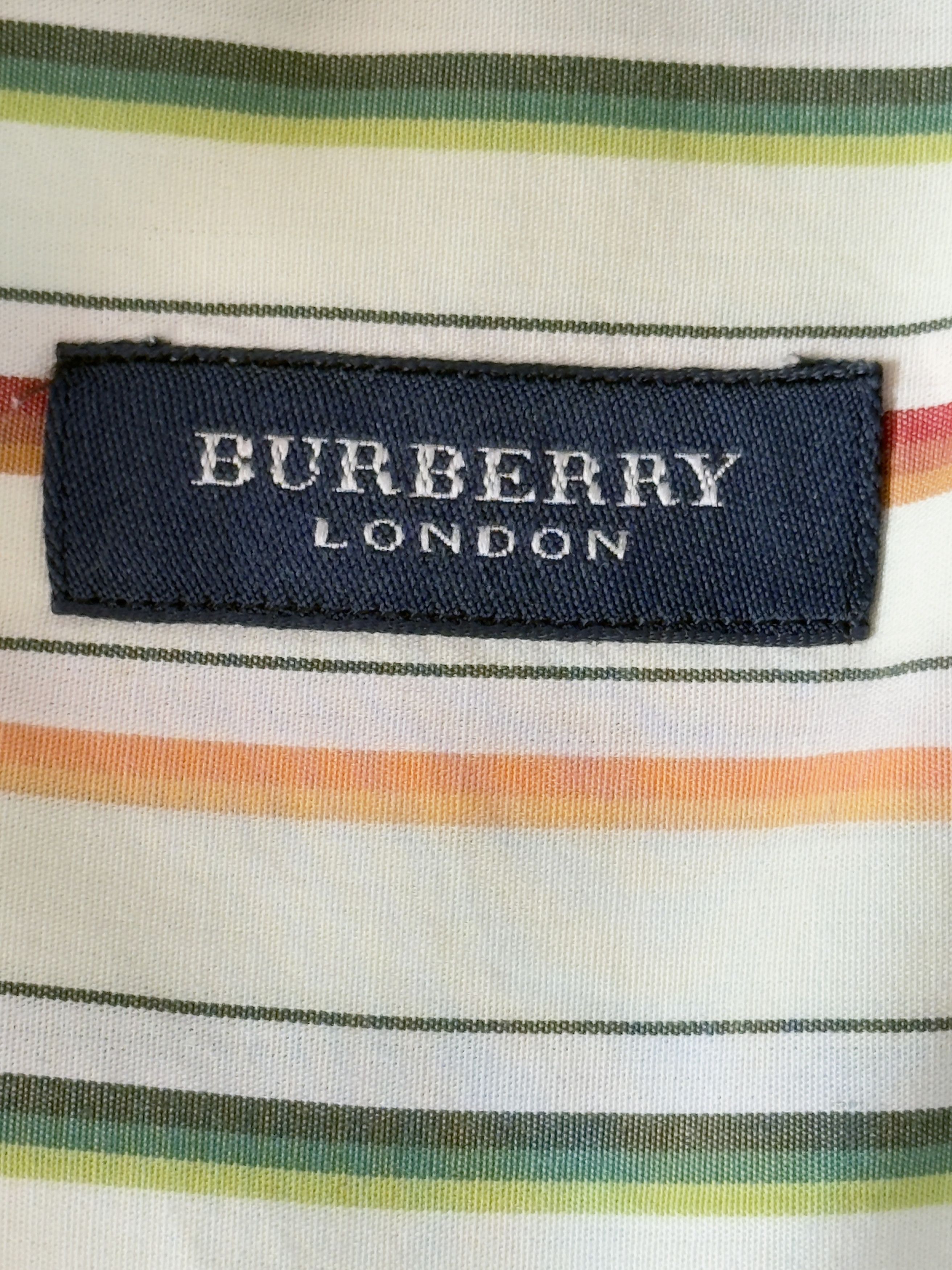 Burberry 🔥 Burberry striped shirt cotton xl Size US XL / EU 56 / 4 - 8 Thumbnail