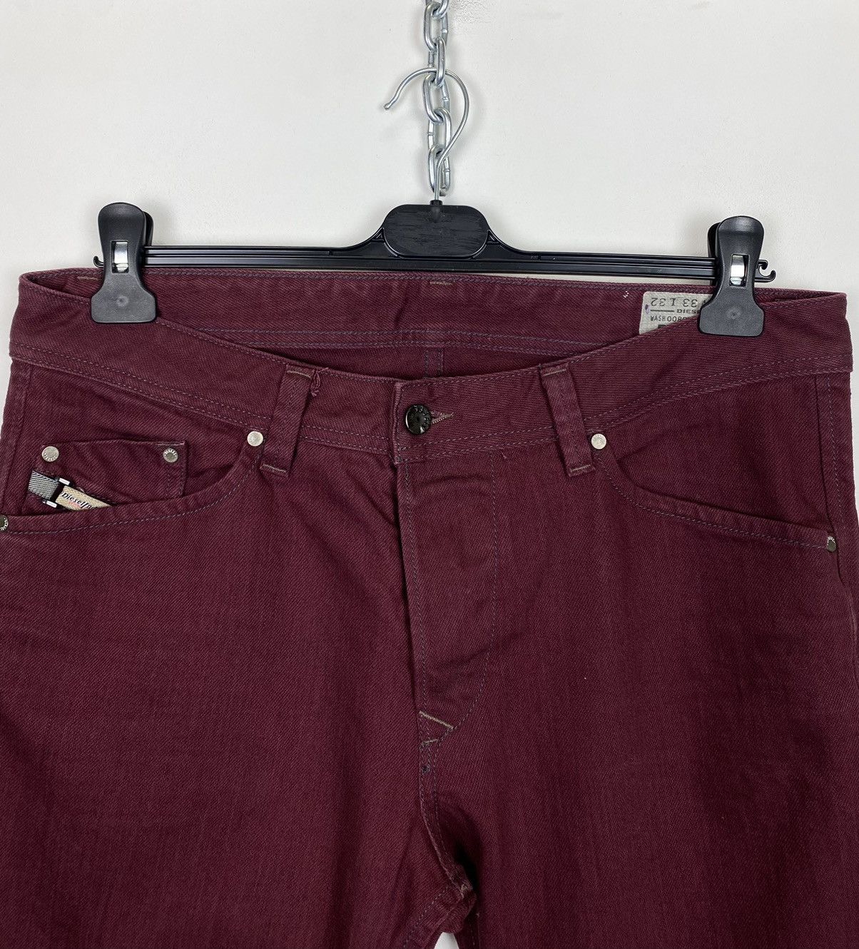 Diesel Vintage Y2K Diesel Darron Jeans Size 33/32 Luxury Brand Red Size US 33 - 2 Thumbnail