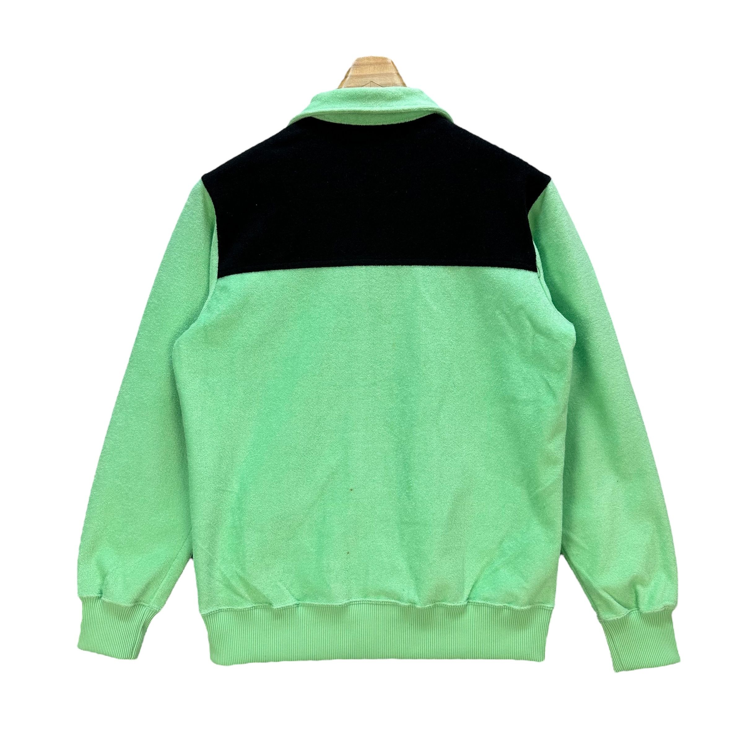 Asics 90's Asics Green Sweater Jacket Track Jacket #A1-0029 Size US M / EU 48-50 / 2 - 11 Thumbnail