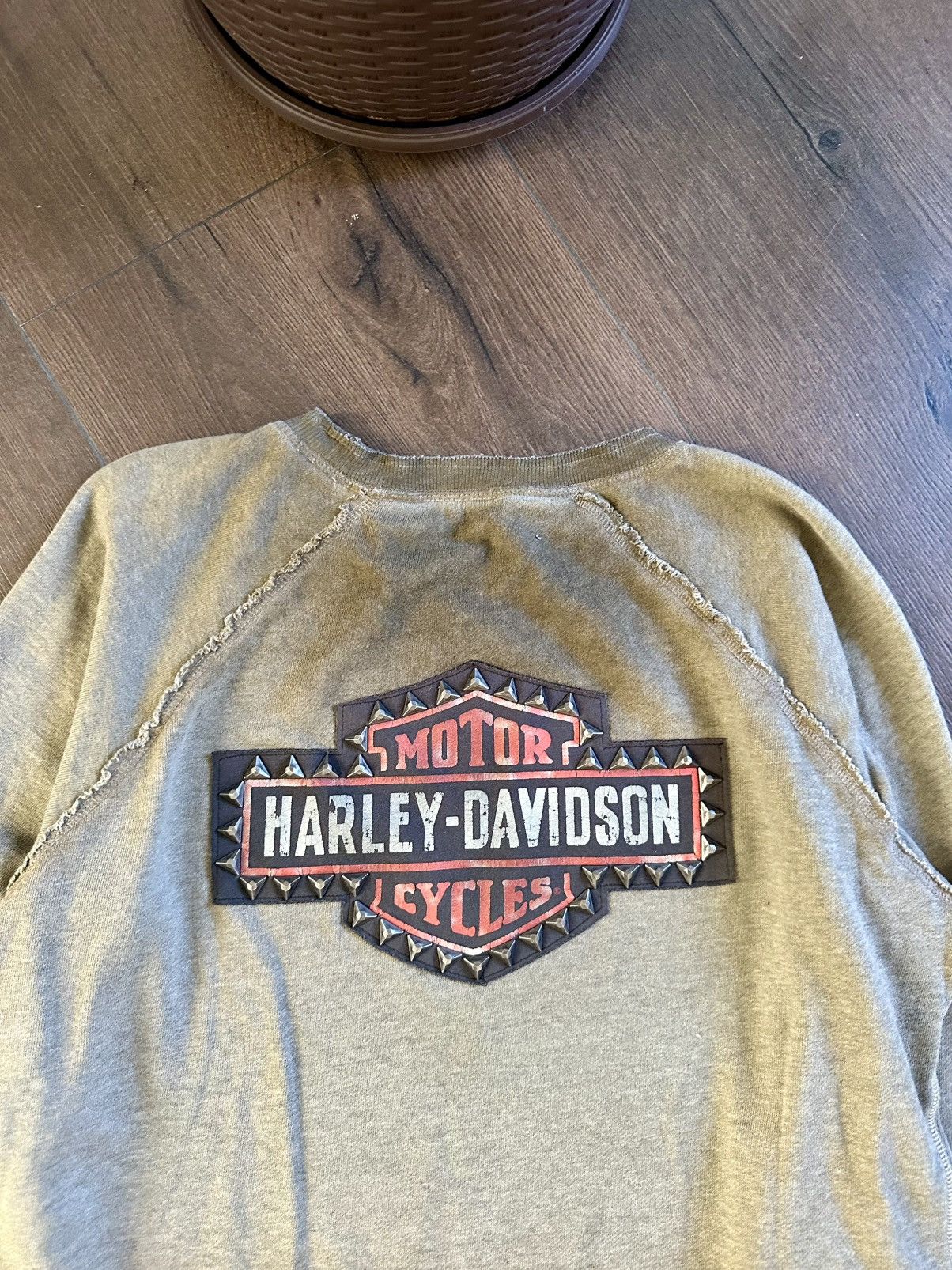 Harley Davidson Vintage Harley Davidson Back Spikes Sweatshirt Size US XL / EU 56 / 4 - 12 Thumbnail