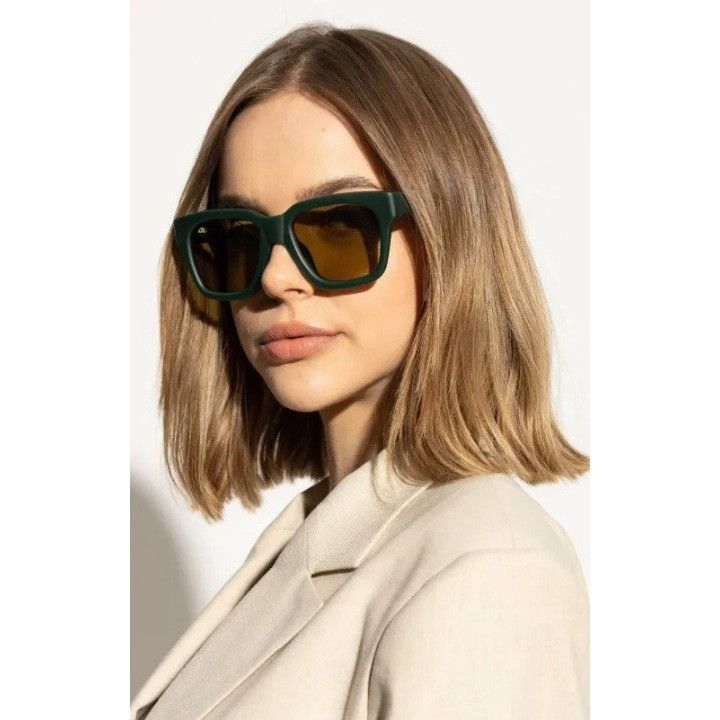 Jacquemus Jacquemus CARINO JAC/20 C4 Sunglasses Yellow Square Frame Size ONE SIZE - 2 Thumbnail