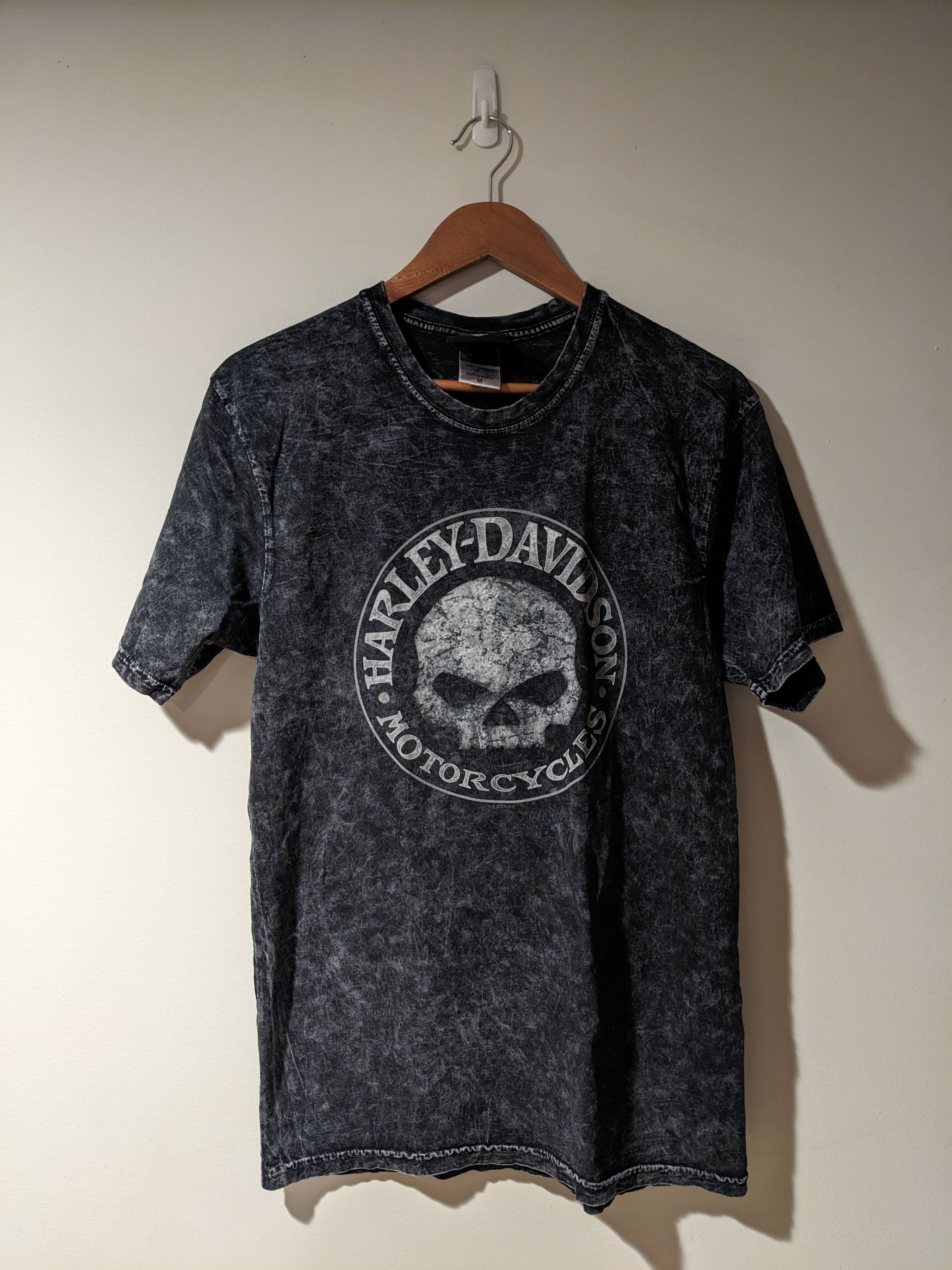 Harley Davidson × Vintage Vintage 2013 Harley Davidson Motorcycle Museum Skull T-Shirt Size US M / EU 48-50 / 2 - 1 Thumbnail