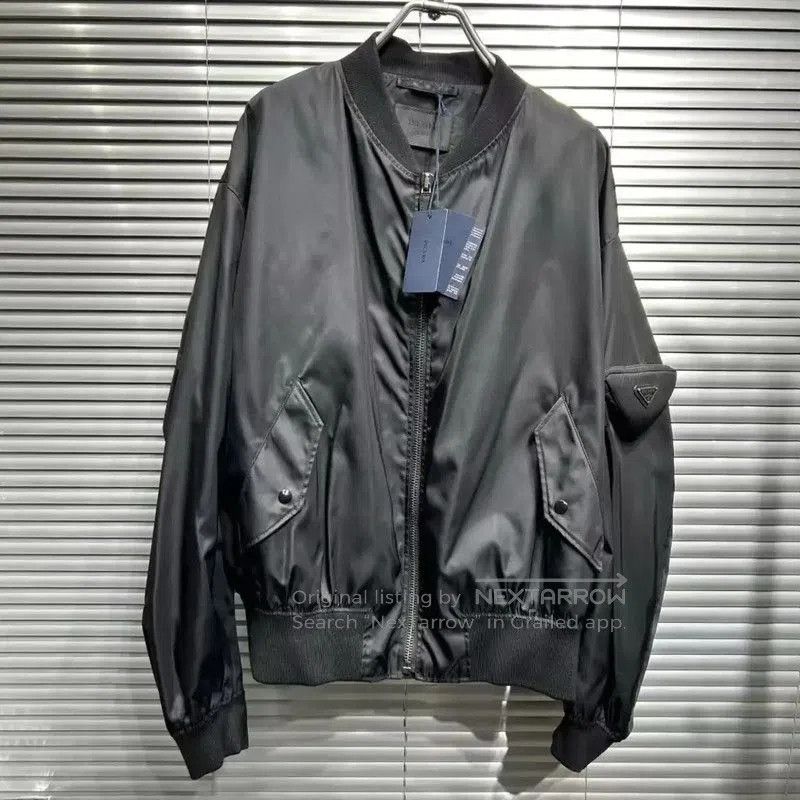 Prada Prada Men's Black Cotton Spring Autumn Jacket. Size US M / EU 48-50 / 2 - 1 Thumbnail