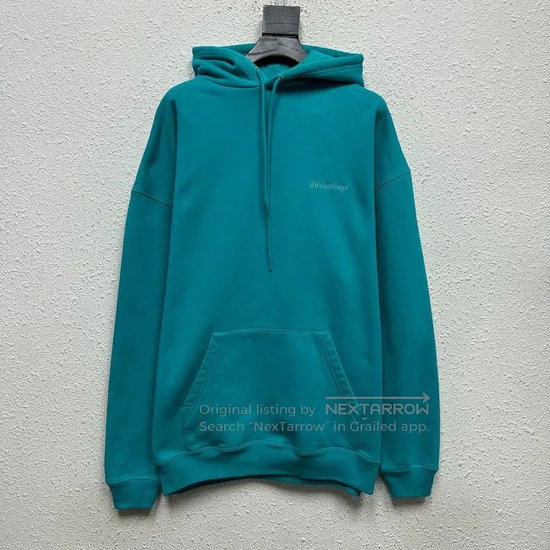 Balenciaga Balenciaga FW21 Embroidered Logo Hoodie. Size US S / EU 44-46 / 1 - 1 Thumbnail