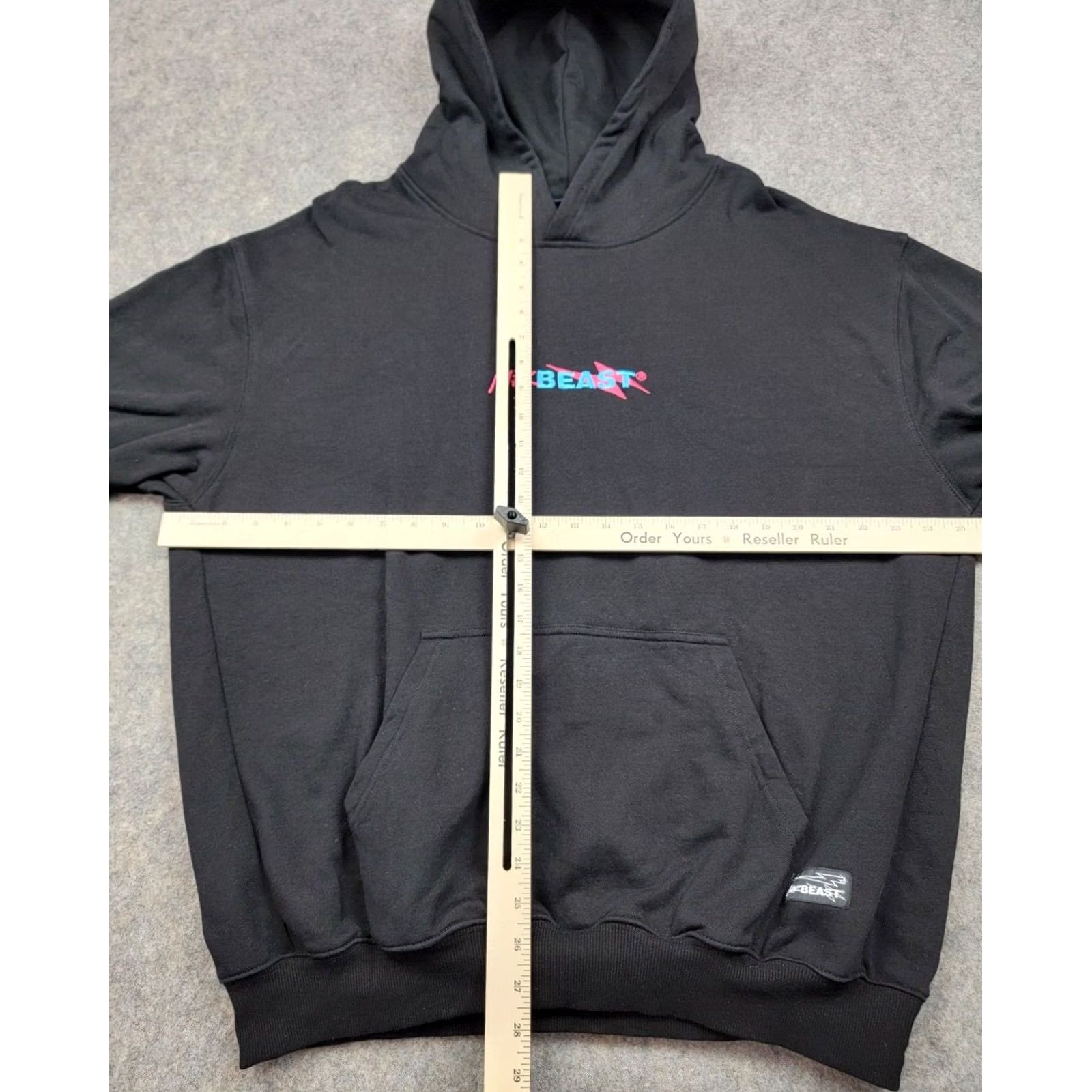 Vintage Mr. Beast Hoodie Mens Small Black Hooded Pullover Embroidered Logo Sweatshirt Size US S / EU 44-46 / 1 - 2 Thumbnail