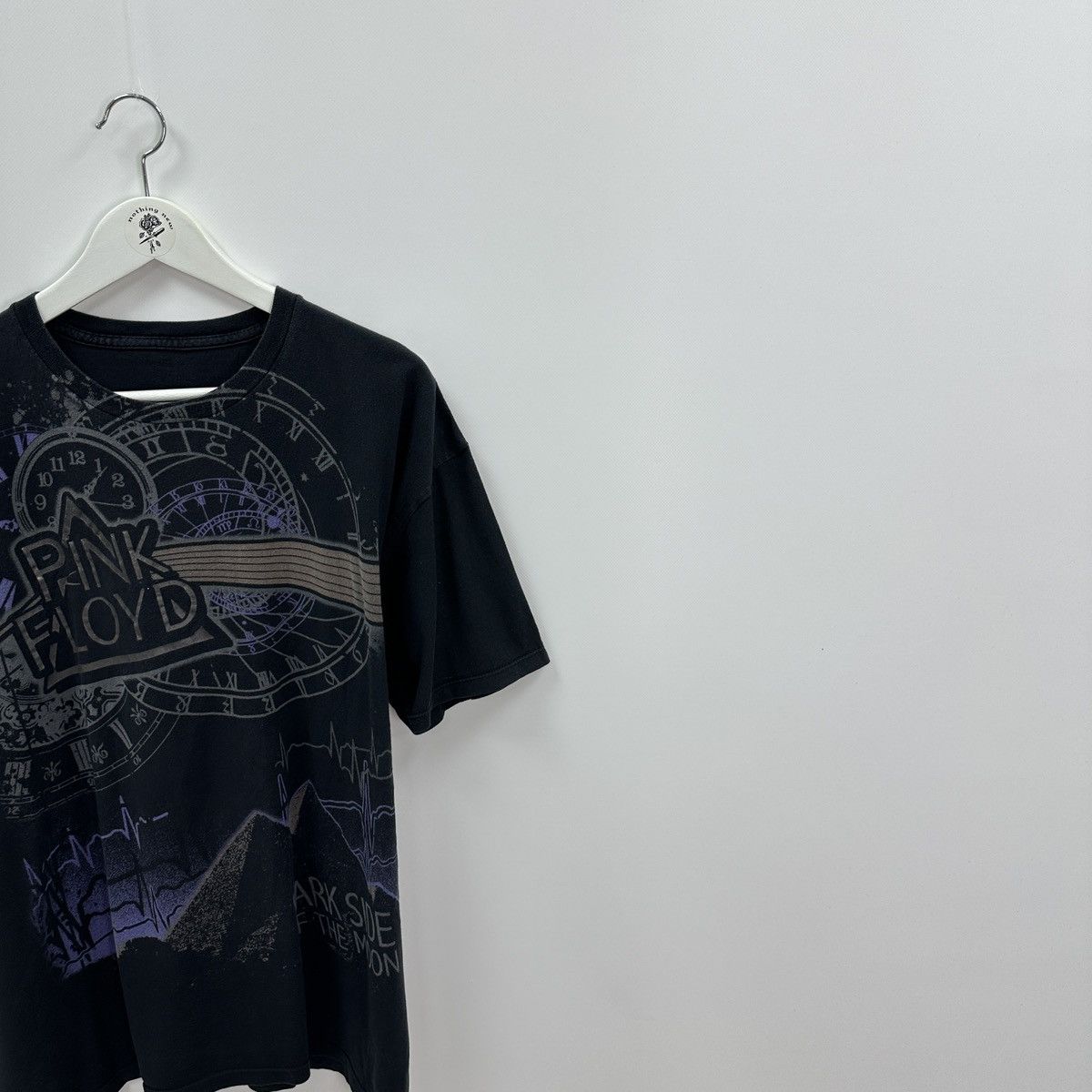 Pink Floyd Vintage 00s Pink Floyd Dark Side of the Moon Liquid blue tee Size US L / EU 52-54 / 3 - 2 Thumbnail