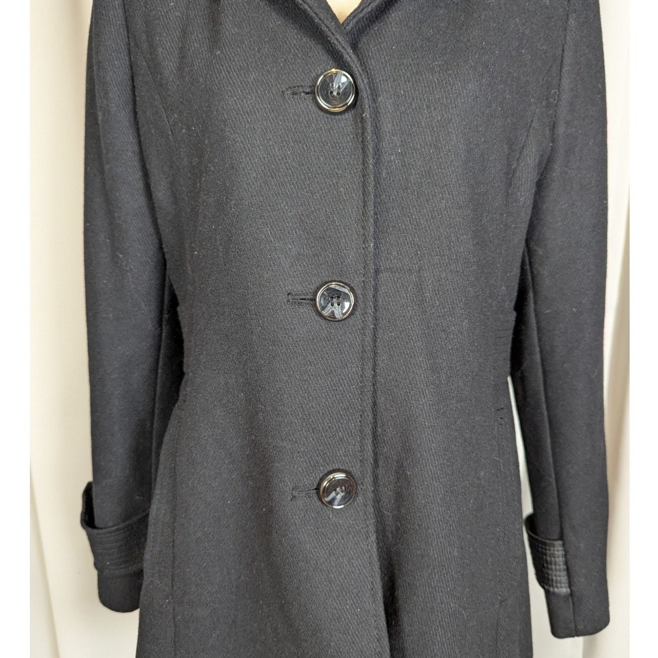 Kenneth Cole Kenneth Cole Wool Blend Overcoat Black Size 10 Size L / US 10 / IT 46 - 10 Thumbnail
