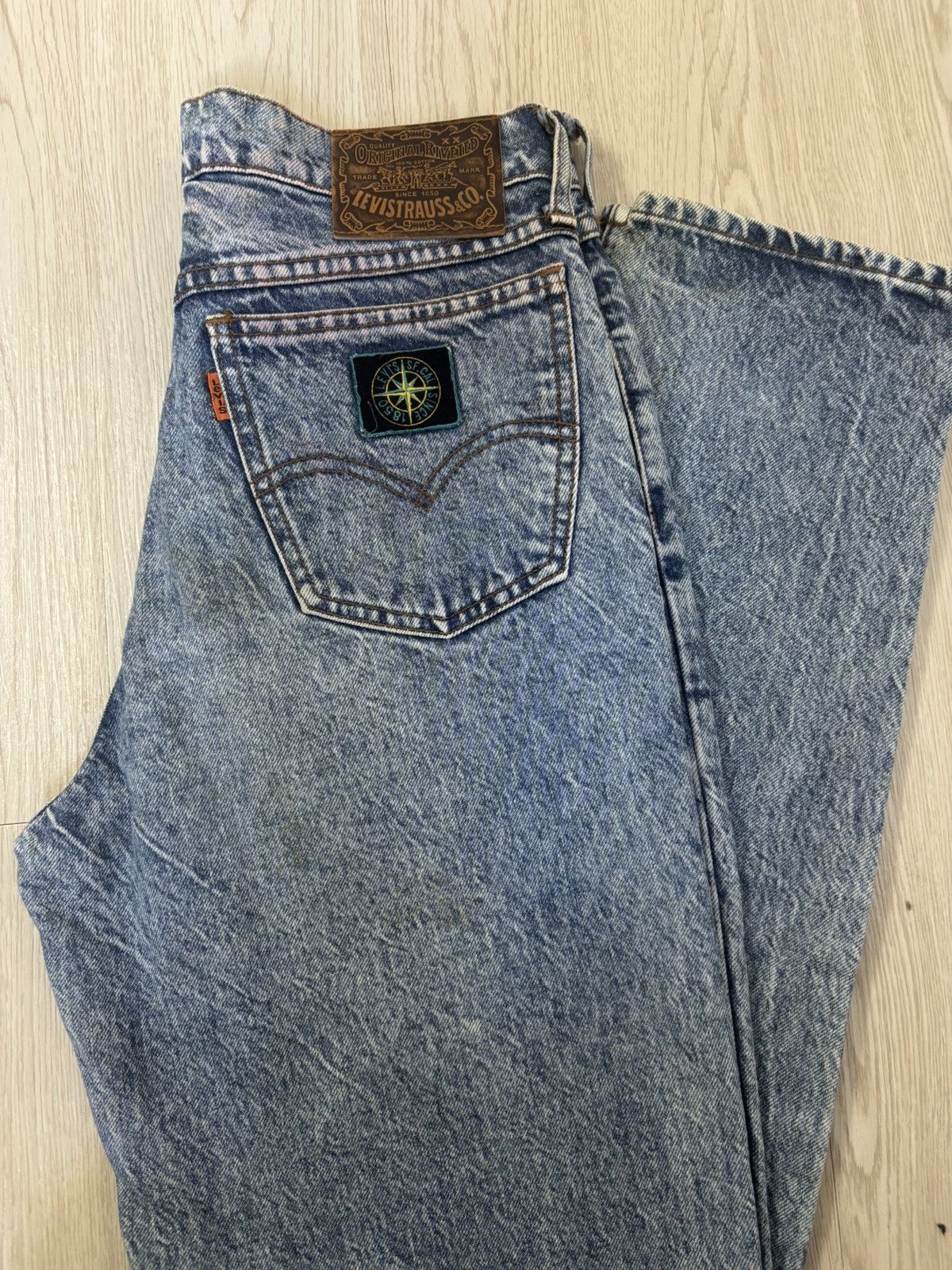 Levi's Vintage Clothing Vintage 80’s Levi’s orange tab with stone wash jeans Size US 30 / EU 46 - 1 Thumbnail