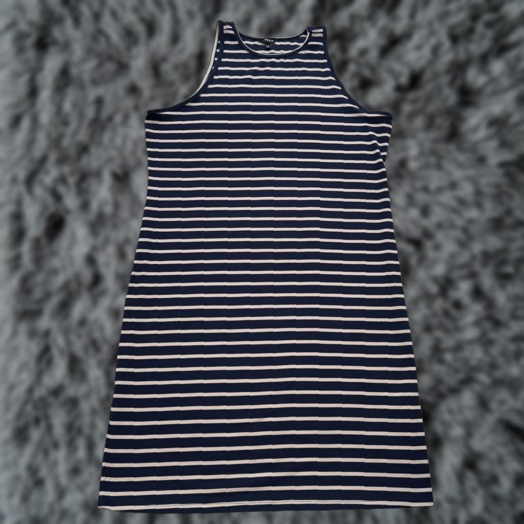 Torrid **Torrid Blue Stripe Midi Tank Dress 90s Nautical Vintage** User: Torrid Blue Stripe Midi Tank Dress 90s Nautical Retro Size XS / US 0-2 / IT 36-38 - 1 Thumbnail