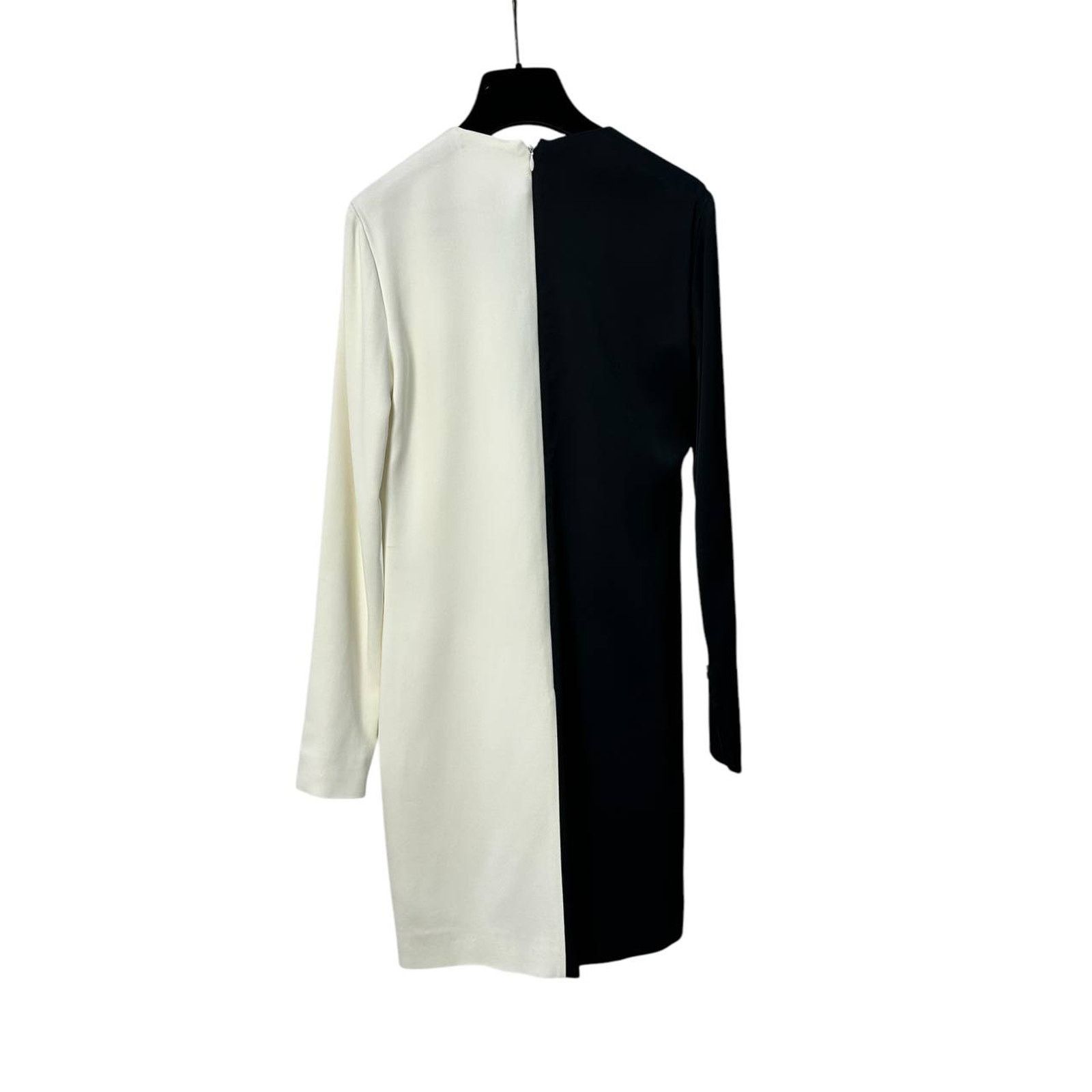 Celine Celine Refined Black White Mini Dress Sz.40 Size M / US 6-8 / IT 42-44 - 5 Thumbnail