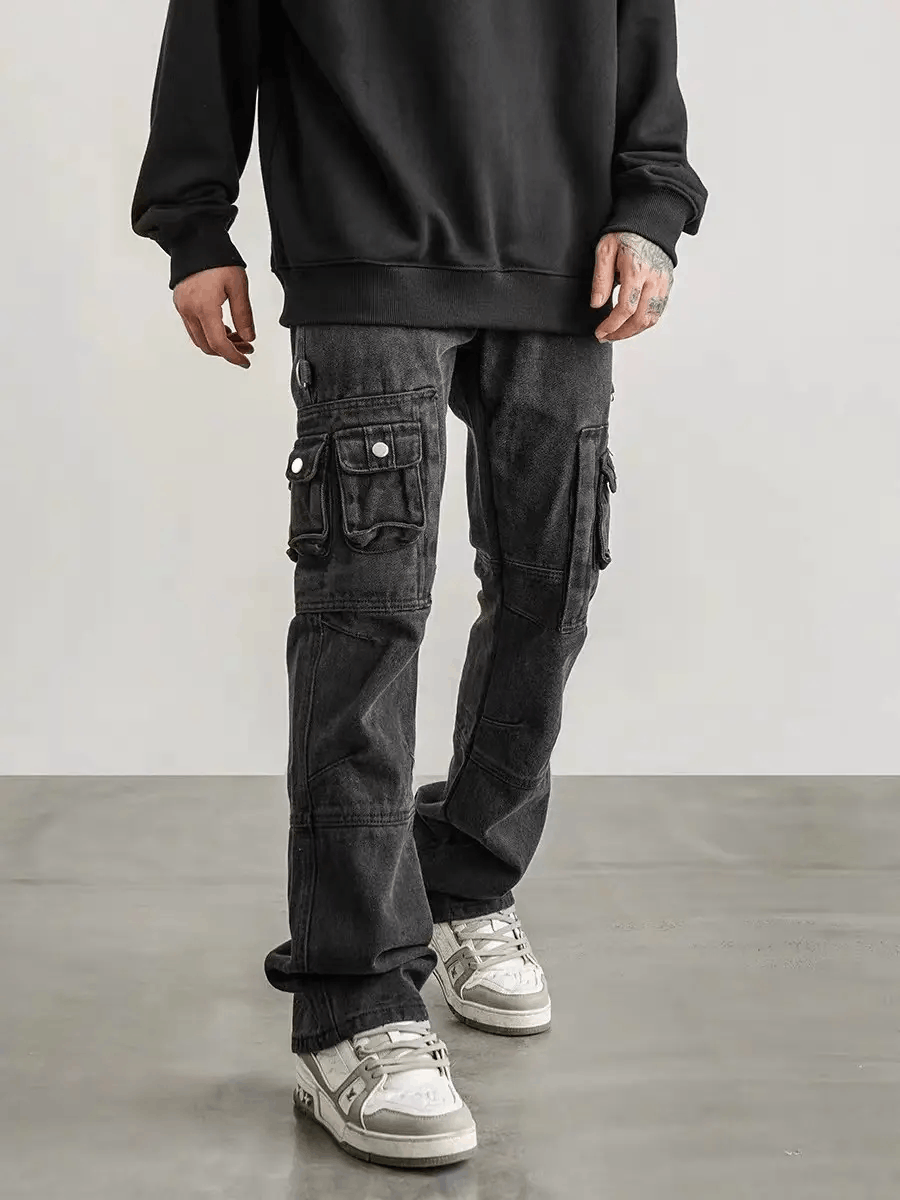Japanese Brand × Vintage High street washed and distressed baggy work trousers Size US 28 / EU 44 - 3 Thumbnail
