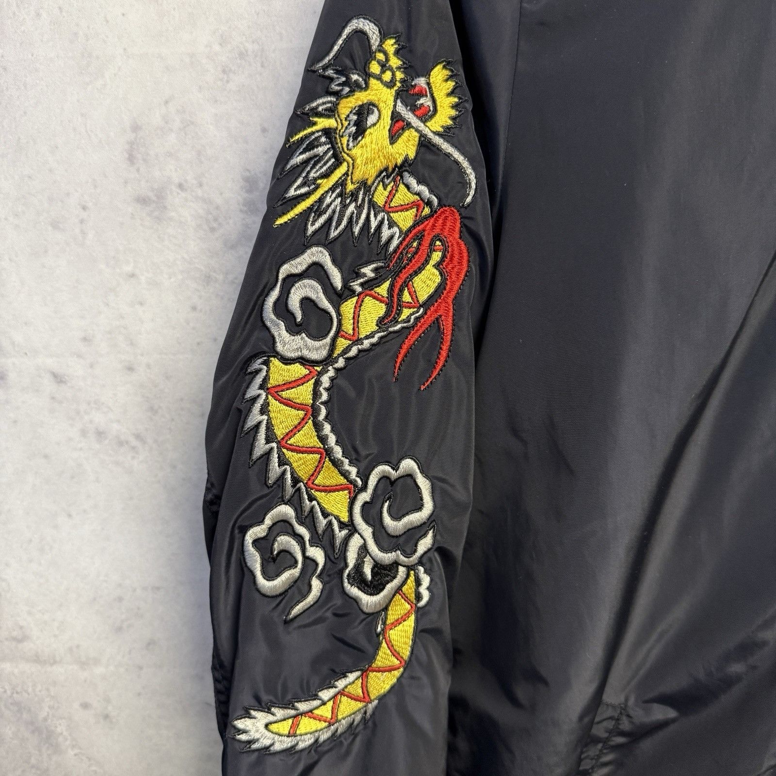 Avirex × Vintage Avirex Souvenir Jacket Mens Medium Black Japanese Embroidere Size US M / EU 48-50 / 2 - 4 Thumbnail