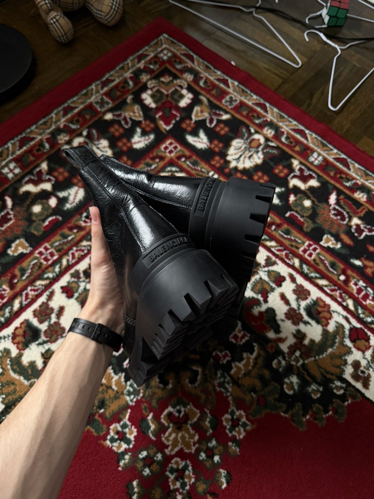 Balenciaga Balenciaga Strike Boots Leather Black Size 43 Size US 9.5 / EU 42-43 - 7 Thumbnail