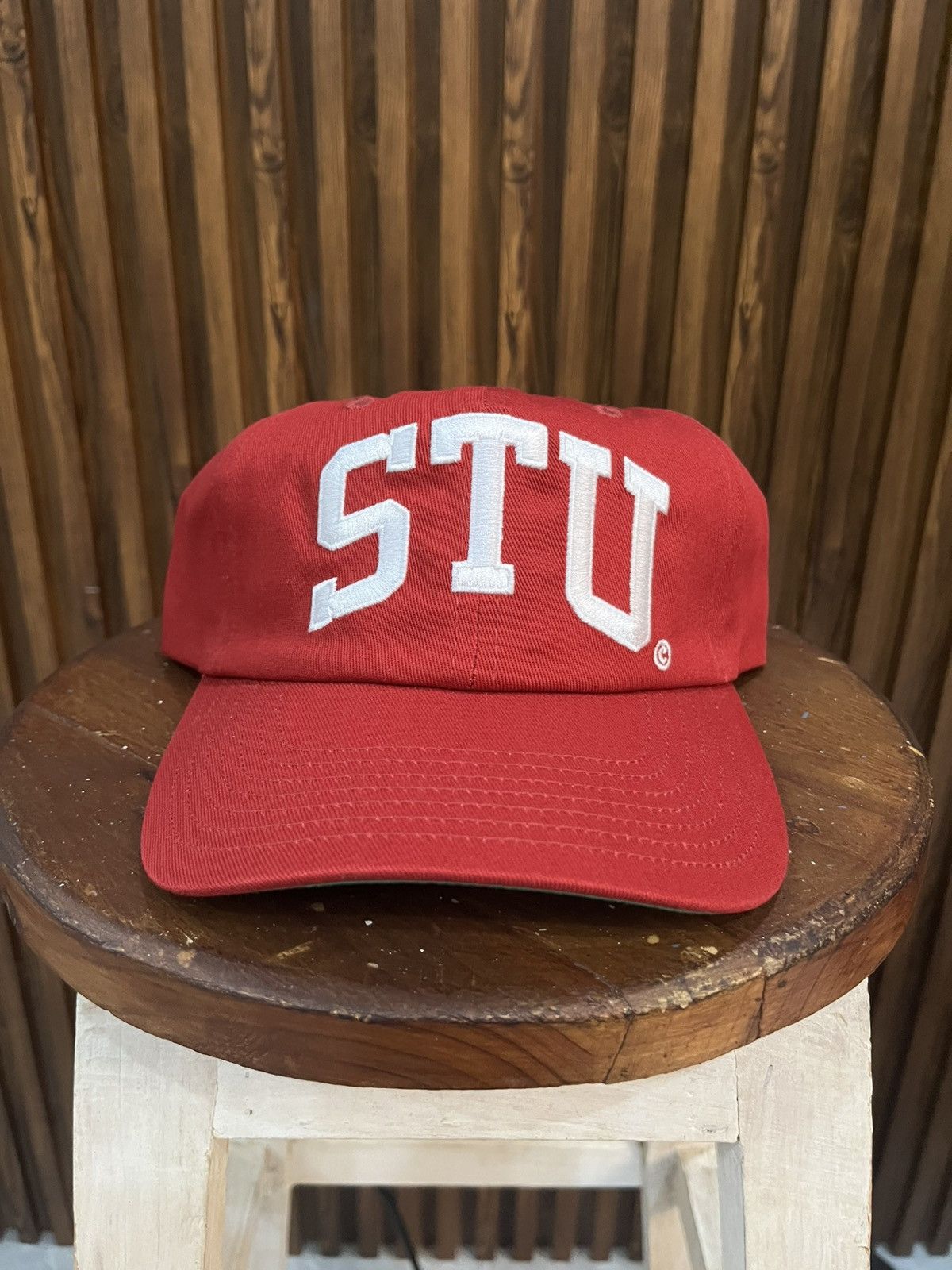 Ebbets Field Flannels × Stussy Stussy Ebbets Strapback Wool Hat