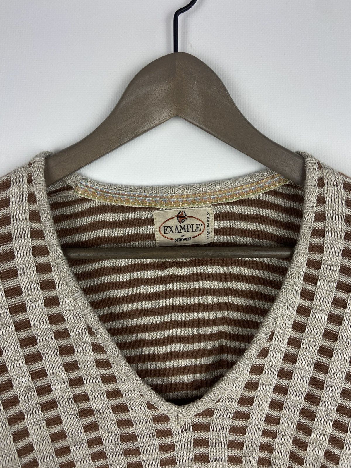Missoni Vintage Example by Missoni Men's V-Neck Long Sleeve Sweater Size US M / EU 48-50 / 2 - 3 Thumbnail