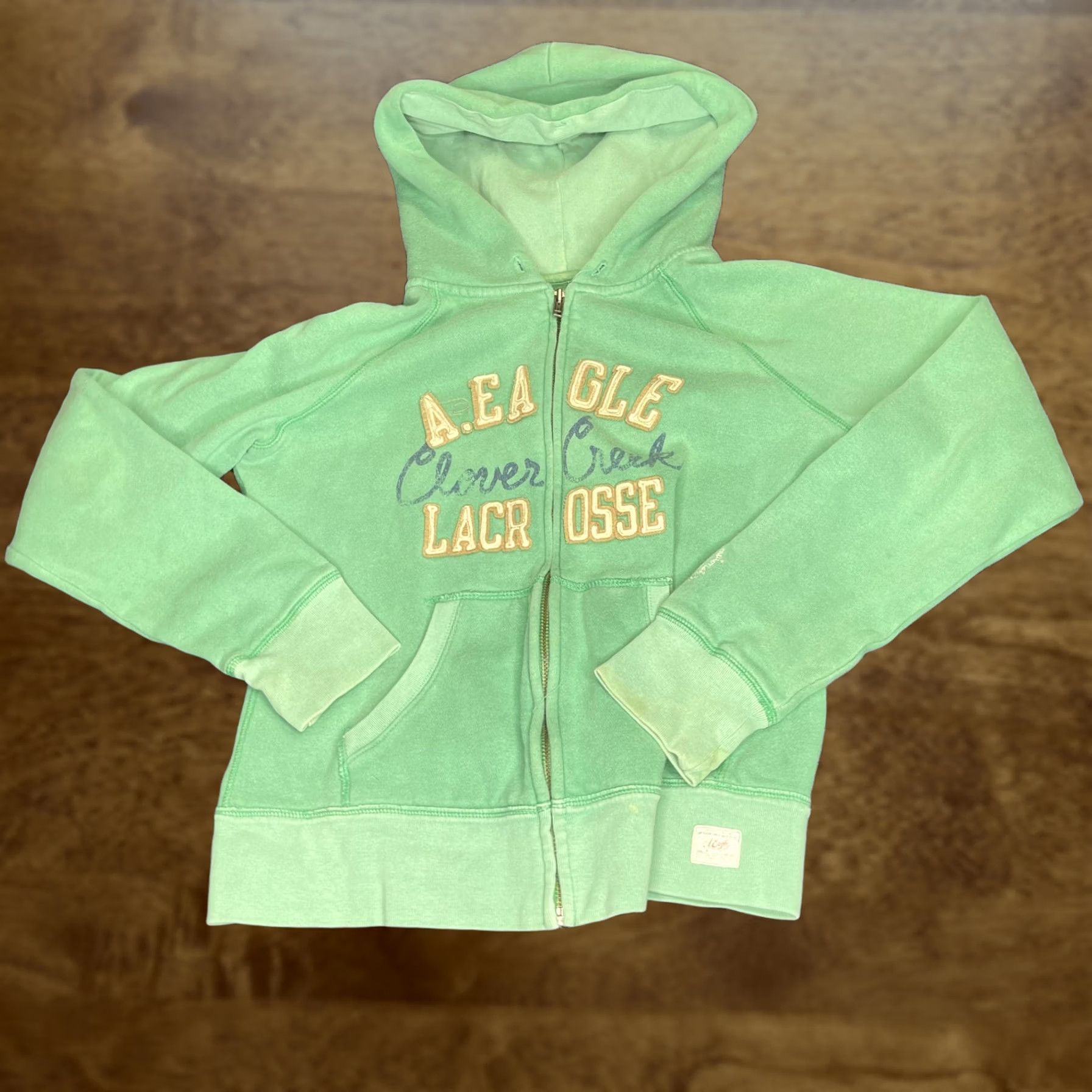 American Eagle Outfitters American Eagle Outfitters Hoodie Womens M Green Clover Creek Lacrosse Full Zip Hoodie Size M / US 6-8 / IT 42-44 - 1 Thumbnail