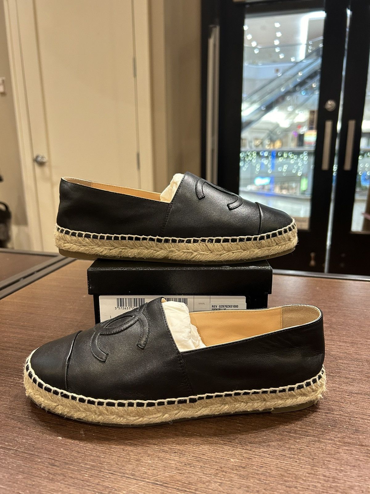Chanel Chanel Espadrilles 'Black' Size US 8 / IT 38 - 1 Thumbnail