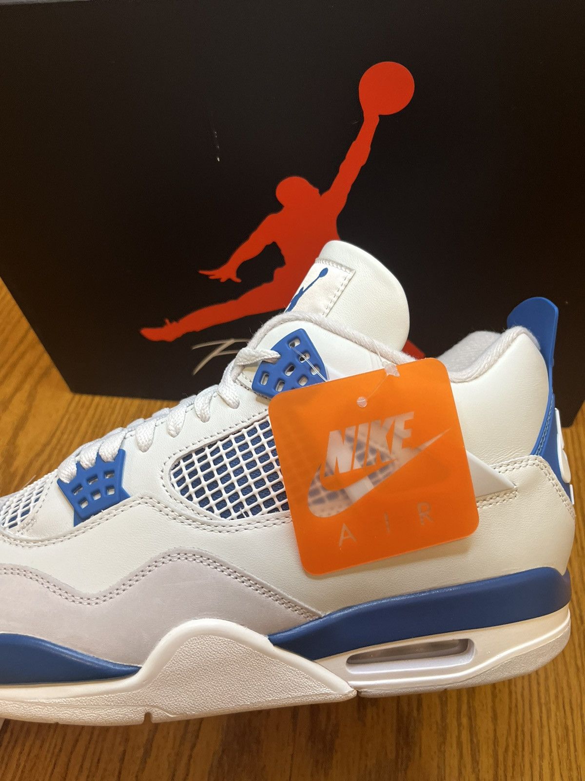 Jordan Brand Jordan 4 Retro Military Blue Size US 11.5 / EU 44-45 - 7 Thumbnail