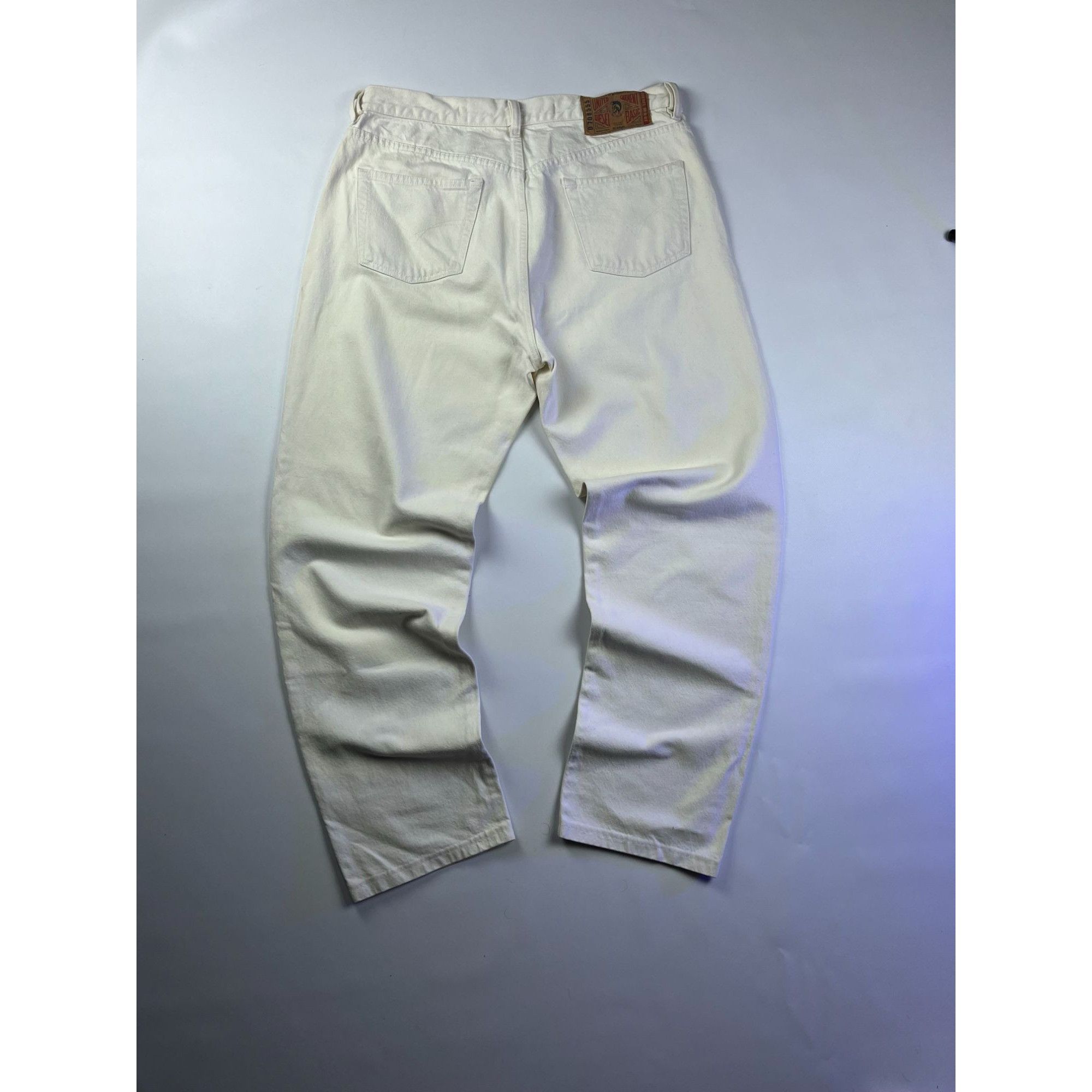 Diesel × Vintage Vintage Diesel Basic Jeans White Made In Italy Size US 34 / EU 50 - 9 Thumbnail