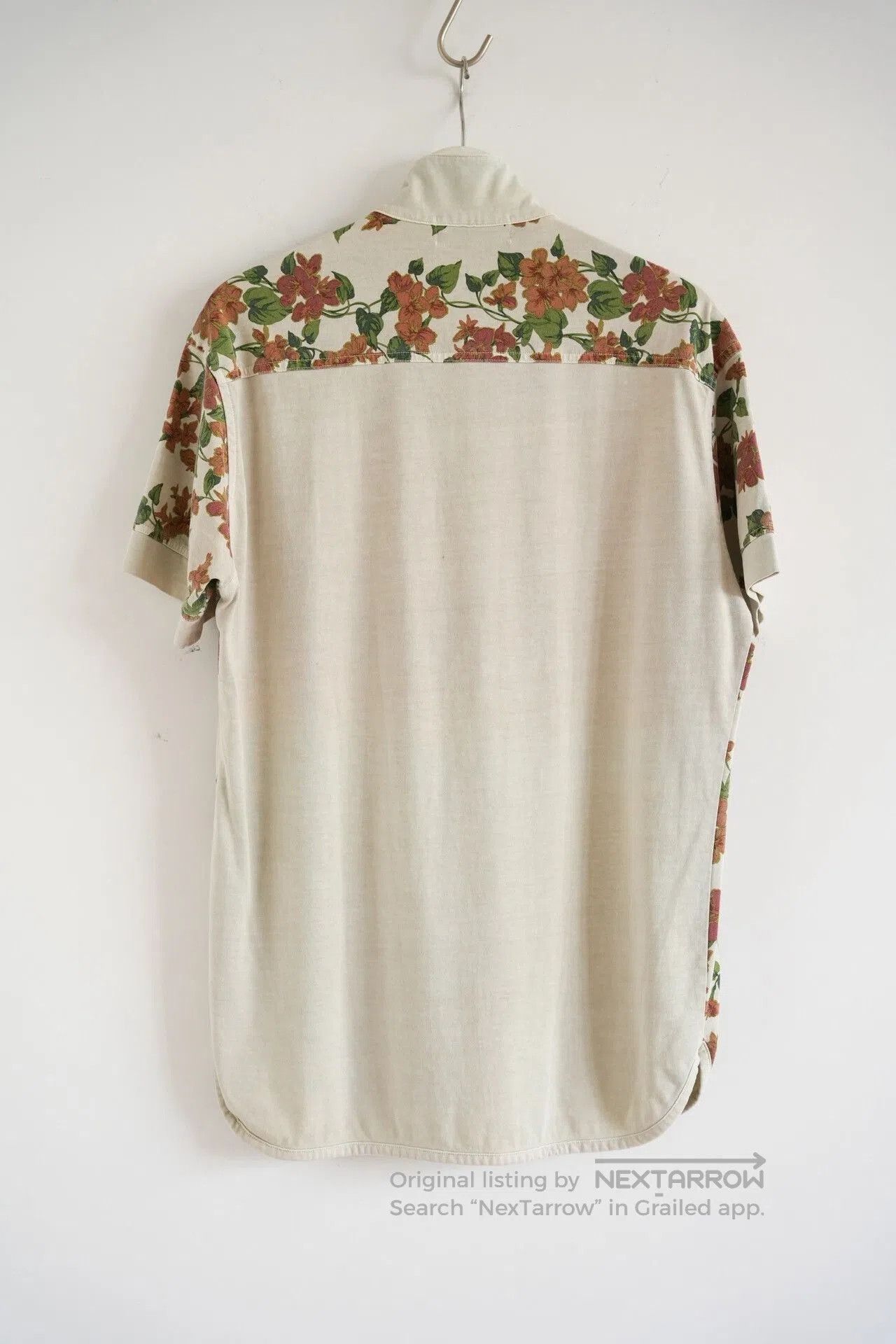Y's for Men Yohji Yamamoto 00s Floral Polo Short Sleeve. Size US L / EU 52-54 / 3 - 2 Thumbnail