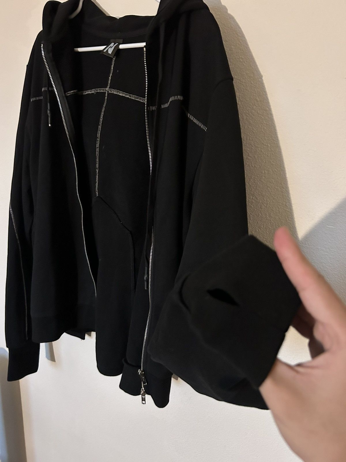 OBJECT 22 Nicholas Le Contrast Stitch Hoodie Size US M / EU 48-50 / 2 - 6 Thumbnail