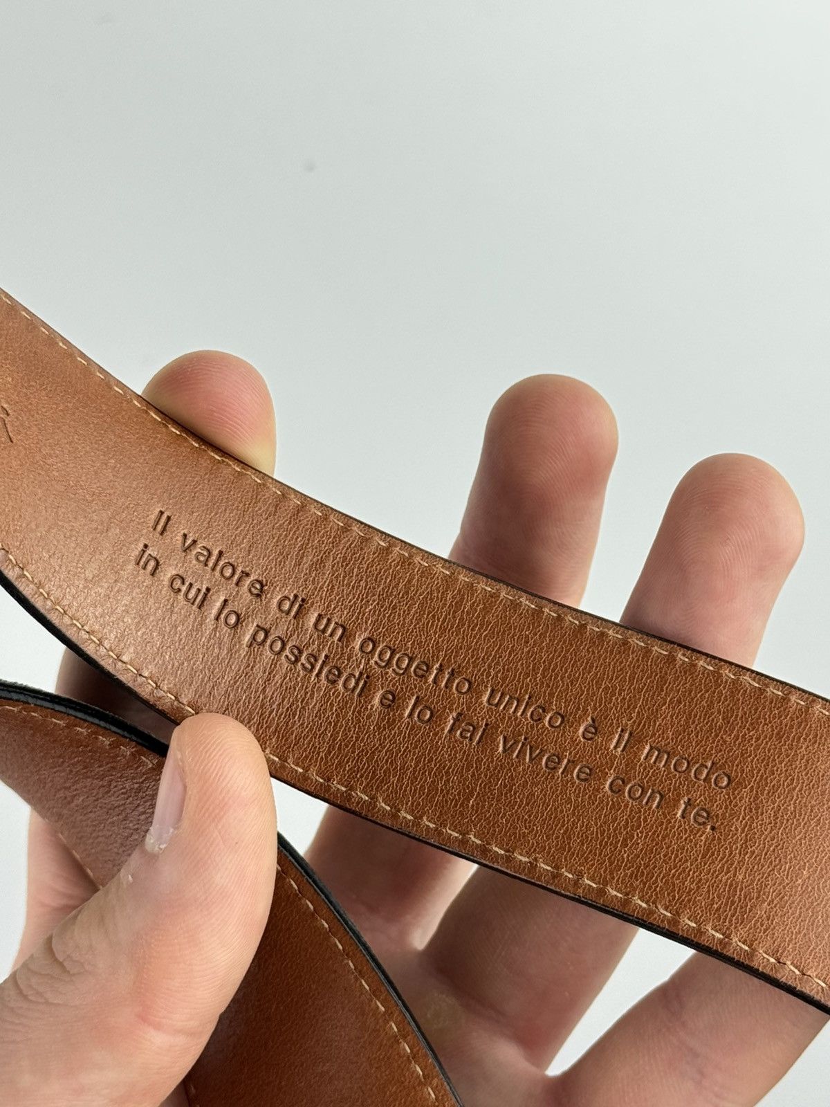 Santoni Santoni Leather Belt Size ONE SIZE - 6 Thumbnail