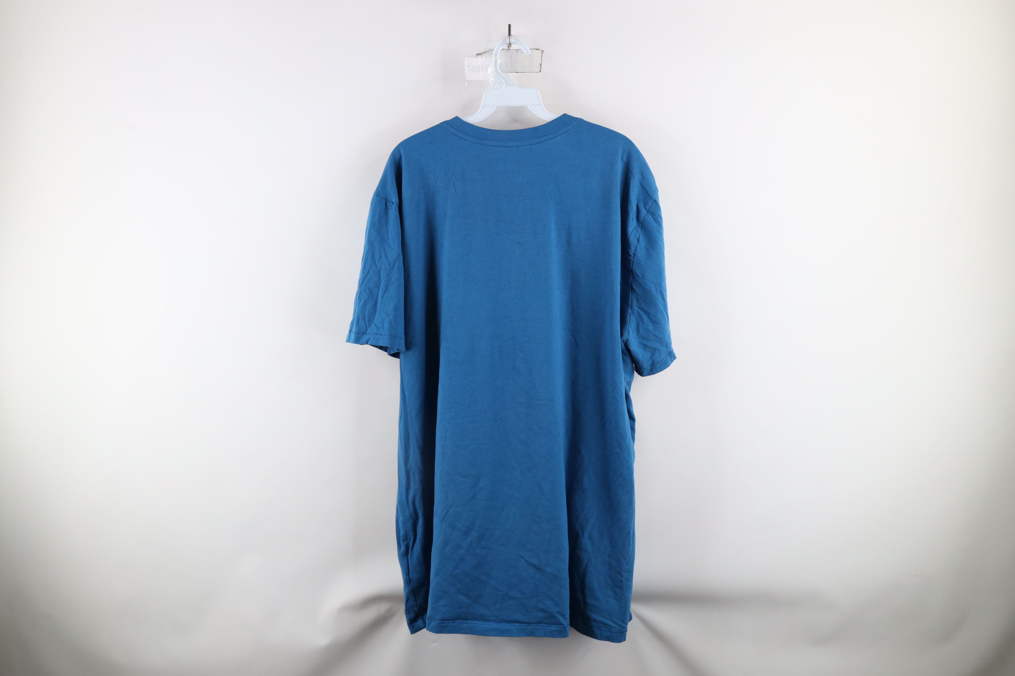 The North Face × Vintage The North Face Spell Out Short Sleeve Henley T-Shirt Blue Size US XXL / EU 58 / 5 - 7 Thumbnail