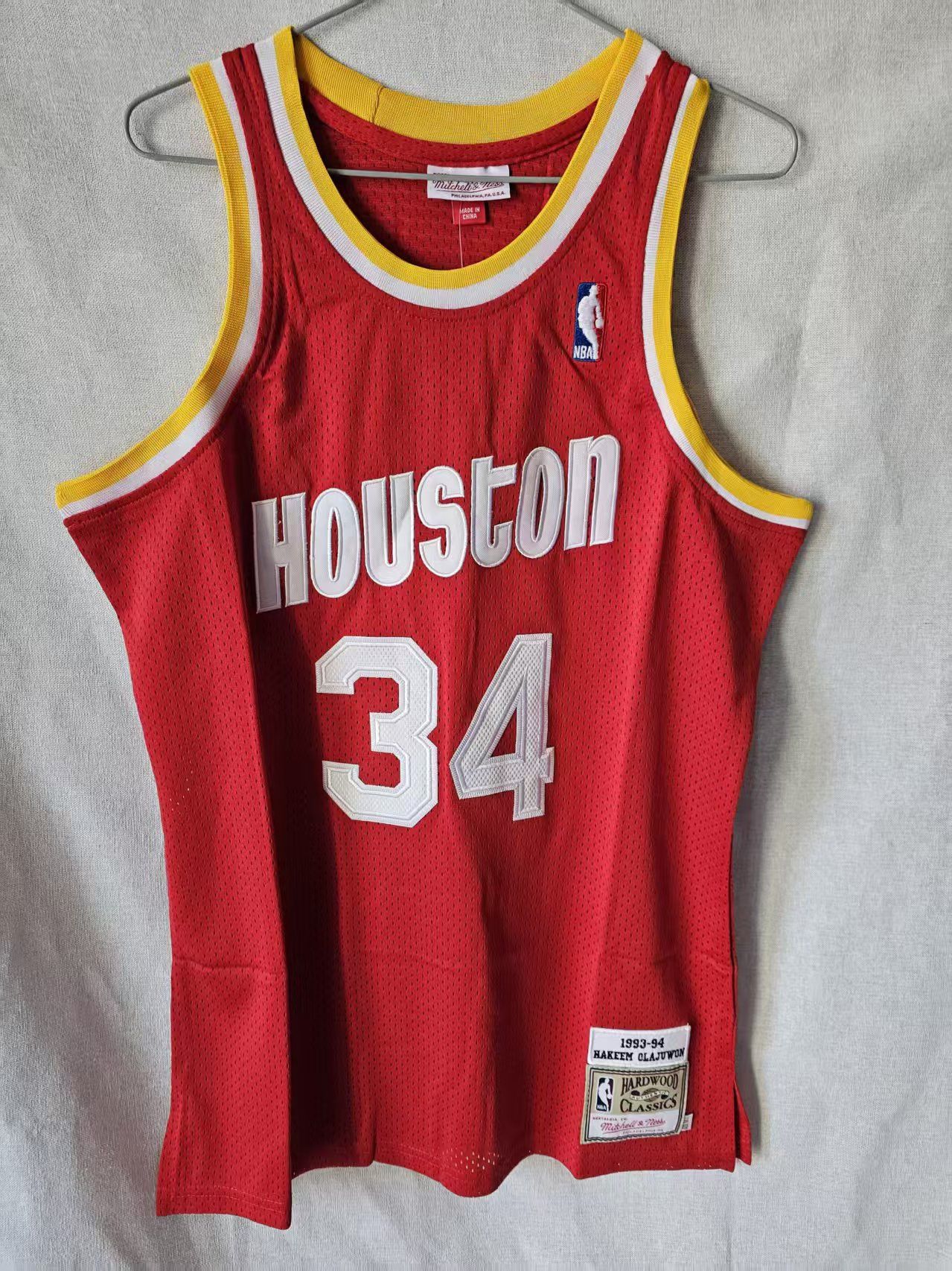 NBA Vintage Houston Rockets #34 Olajuwon Jersey Size US XL / EU 56 / 4 - 2 Thumbnail