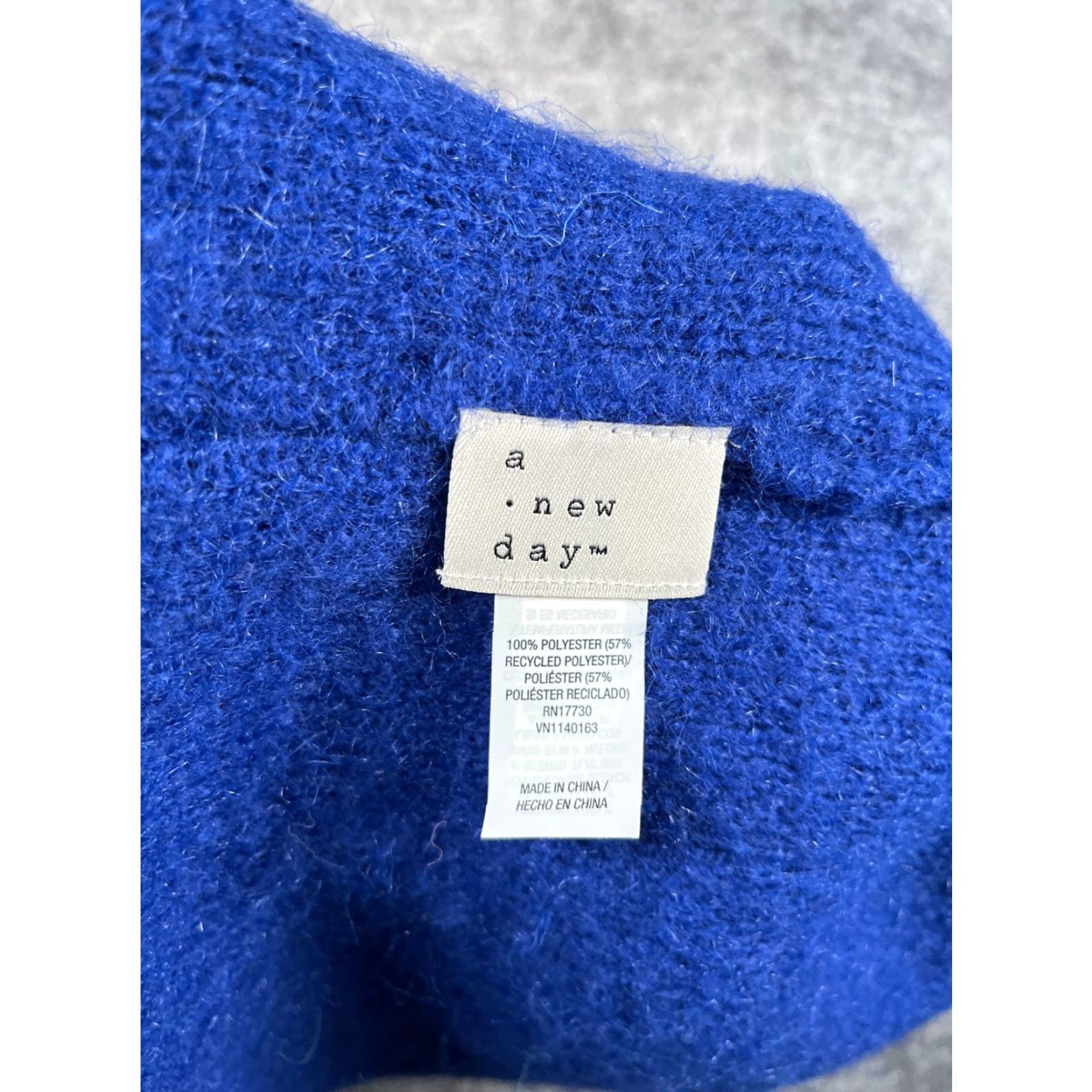 Vintage A New Day Beanie Women One Size Blue Knit Jewel Embellished Rhinestone Studded NEW Size ONE SIZE - 7 Thumbnail