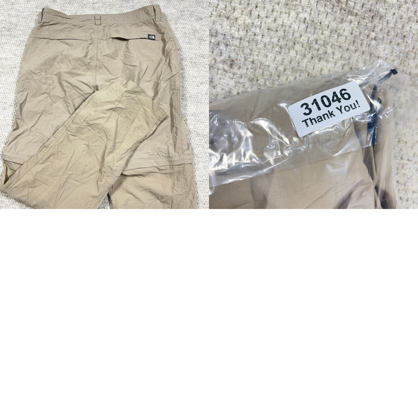 The North Face The North Face Pants Men XL 32x31 Tan Khaki Convertible Nylon Outdoor Chino Straight Regular Casual Travel Pocket Zipper Logo Belt Loops Size US 32 / EU 48 - 10 Thumbnail