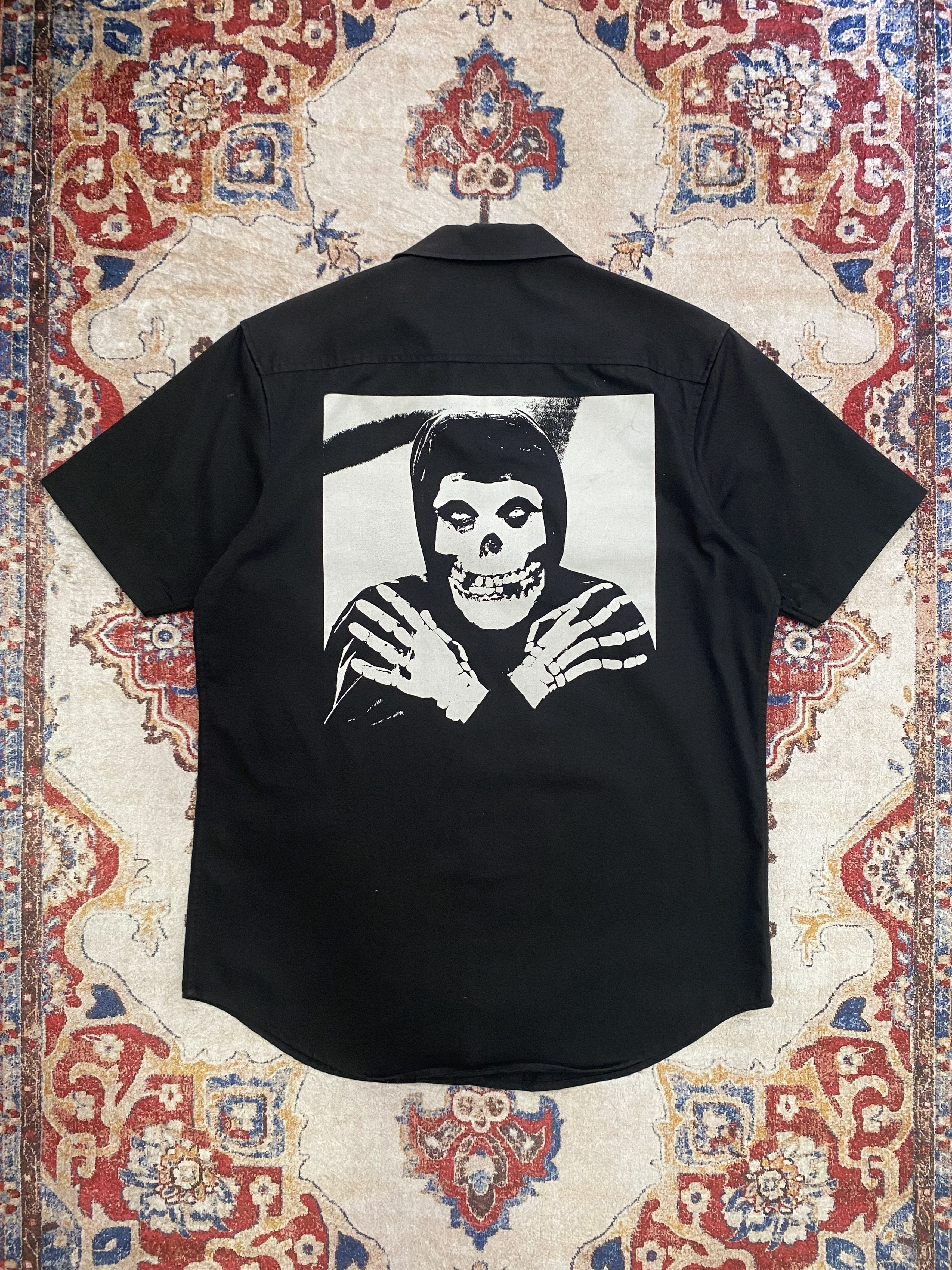 Supreme Supreme Studded Patch S/S Work Shirt Black | Grailed