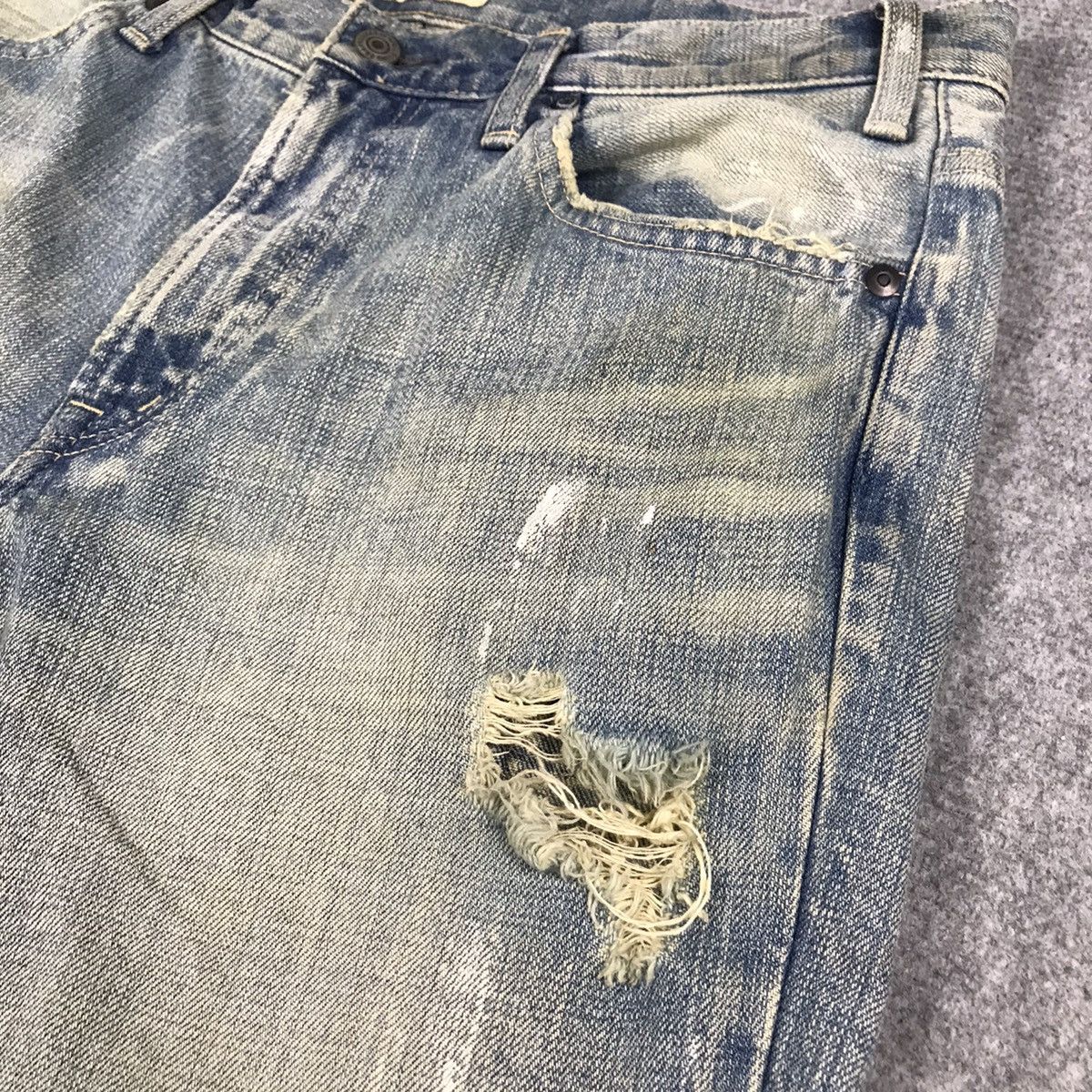 If Six Was Nine × Japanese Brand × Spellbound FALRE SPELLBOUND BOOTCUT DISTRESSED DENIM PANTS Size US 32 / EU 48 - 7 Thumbnail