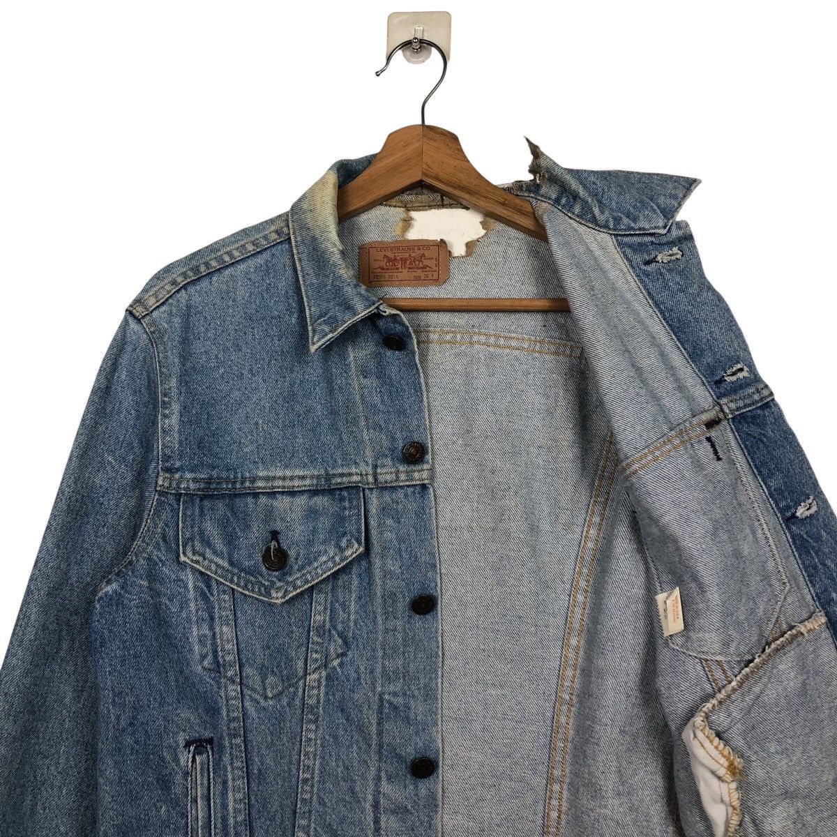 Levi's 📌Vintage Trucker Denim Jacket Distressed Levi's Made in Usa Size US M / EU 48-50 / 2 - 13 Thumbnail