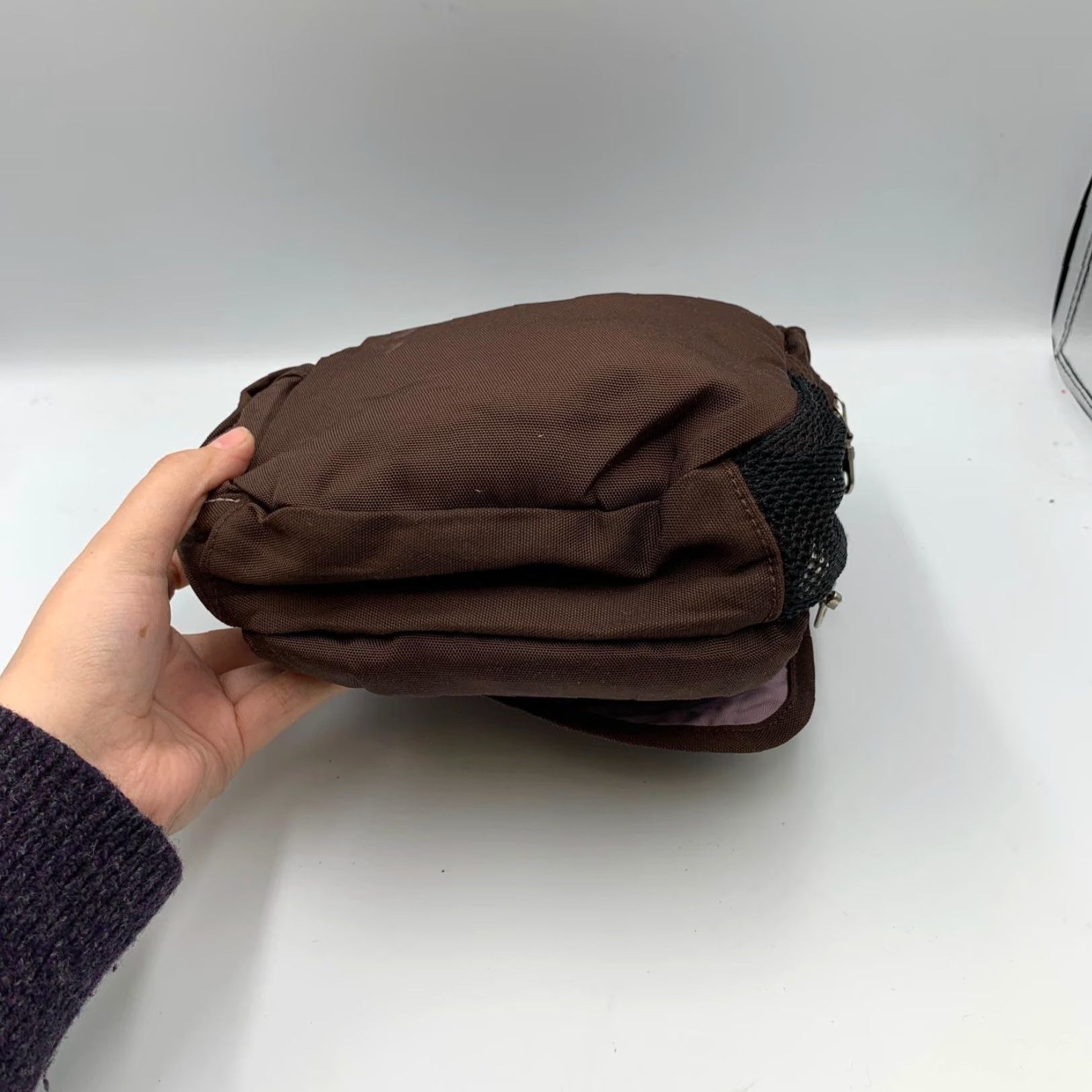 Eddie Bauer Eddie Bauer Travel Bag Brown Nylon Adjustable Crossbody Straps Mini Weekend Bag Unisex Adults 100% Nylon Travel Bag Brown Size ONE SIZE - 5 Thumbnail