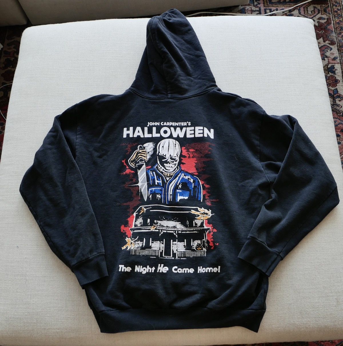 image of Warren Lotas Michael Myers Halloween Hoodie in Black, Men's (Size XL)