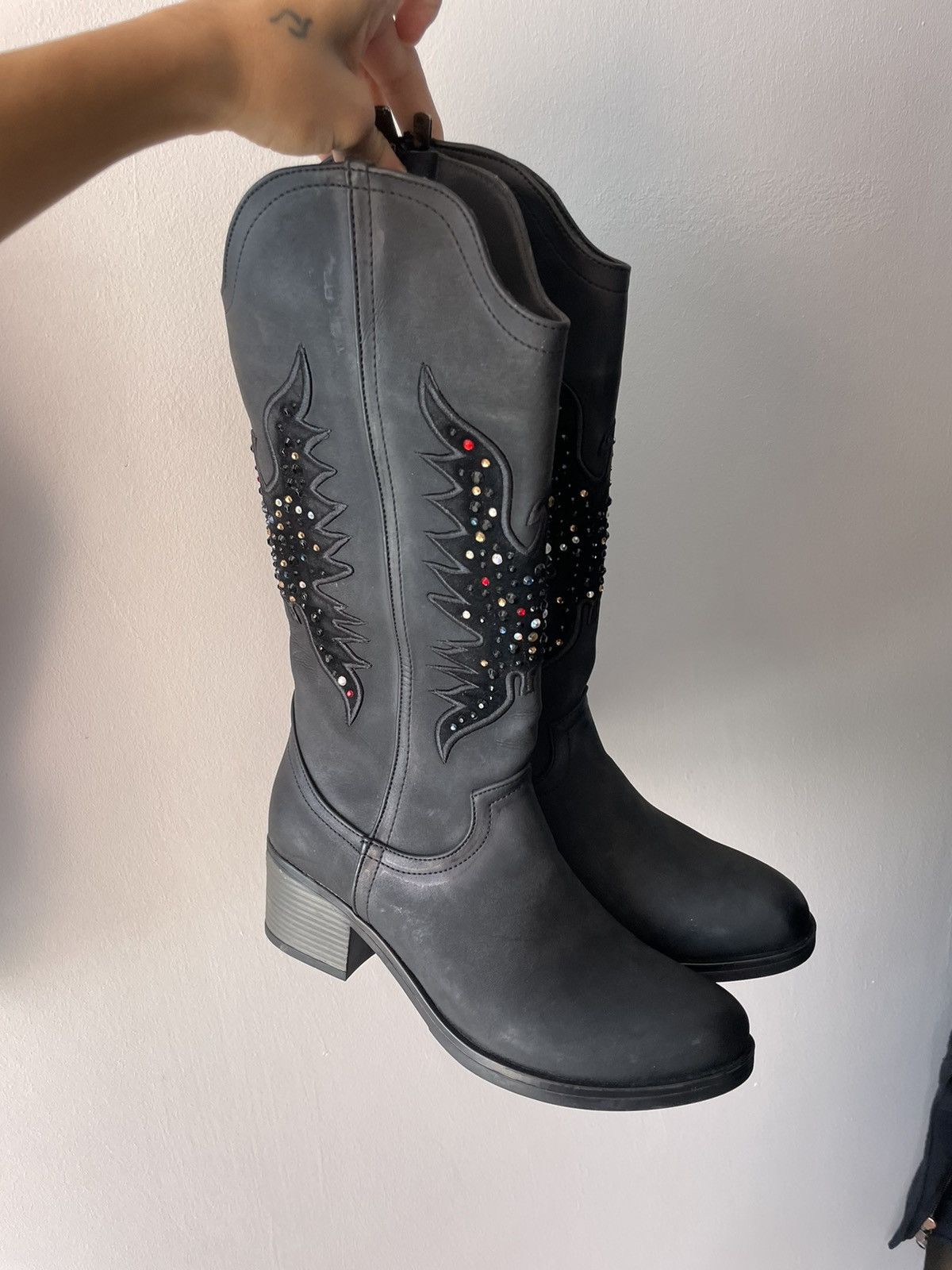 Vintage y2k leather boots Size US 9 / IT 39 - 11 Thumbnail