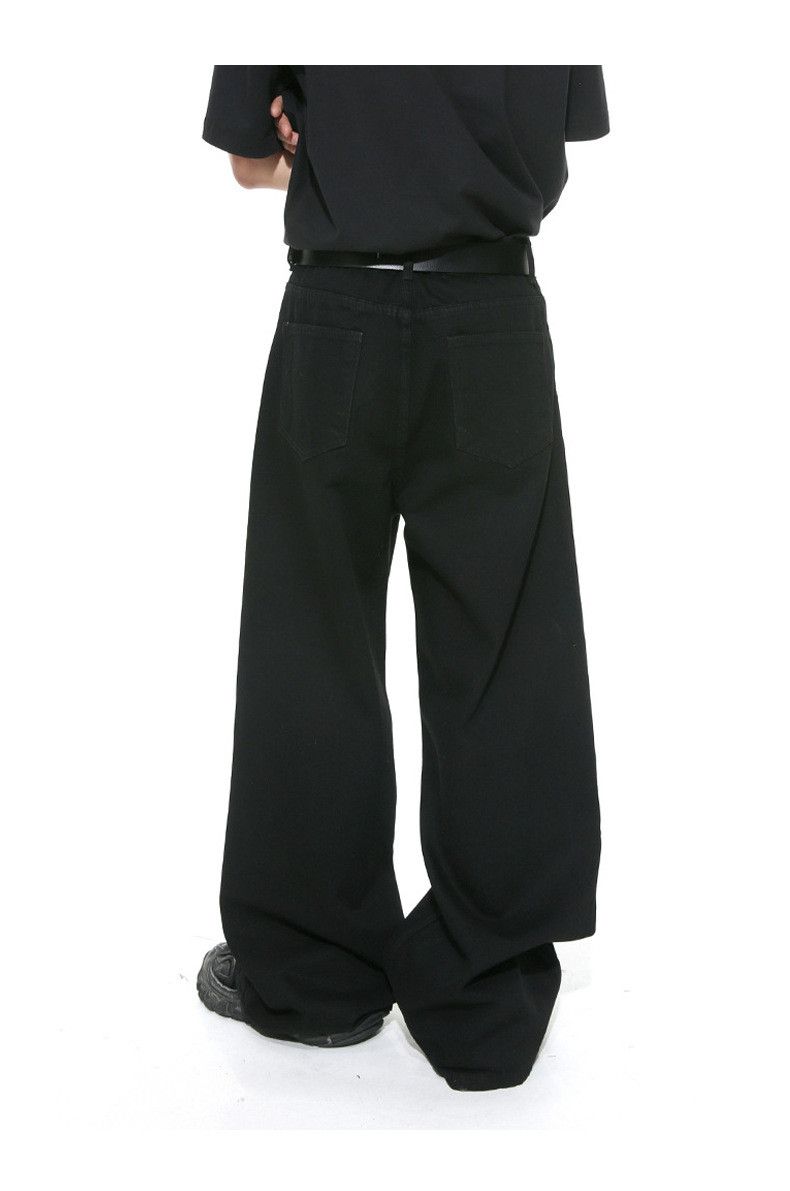 Japanese Brand × Jean Men's black vintage wash oversized jeans Size US 32 / EU 48 - 3 Thumbnail