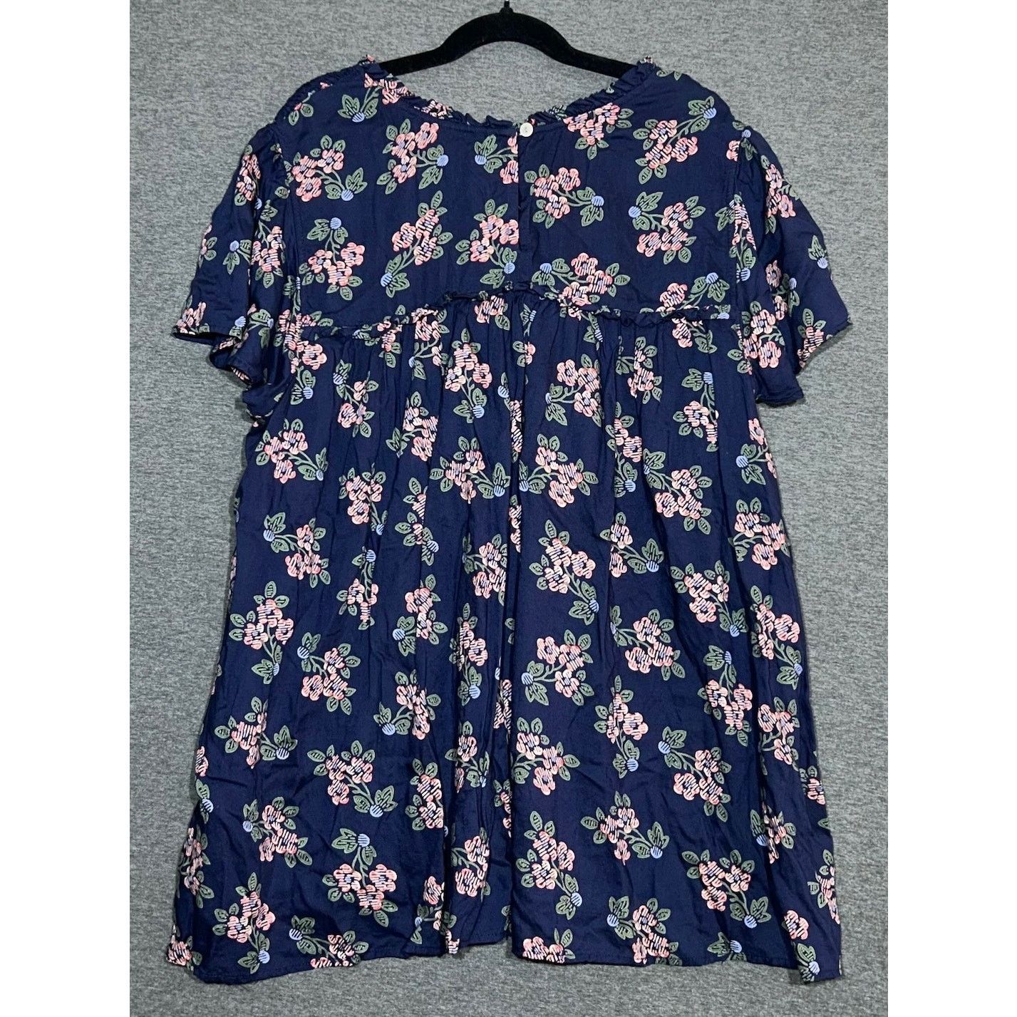 Anthropologie Anthropologie | Blue Floral Smocked Darcy Sleep Top | Medium Size M / US 6-8 / IT 42-44 - 1 Thumbnail
