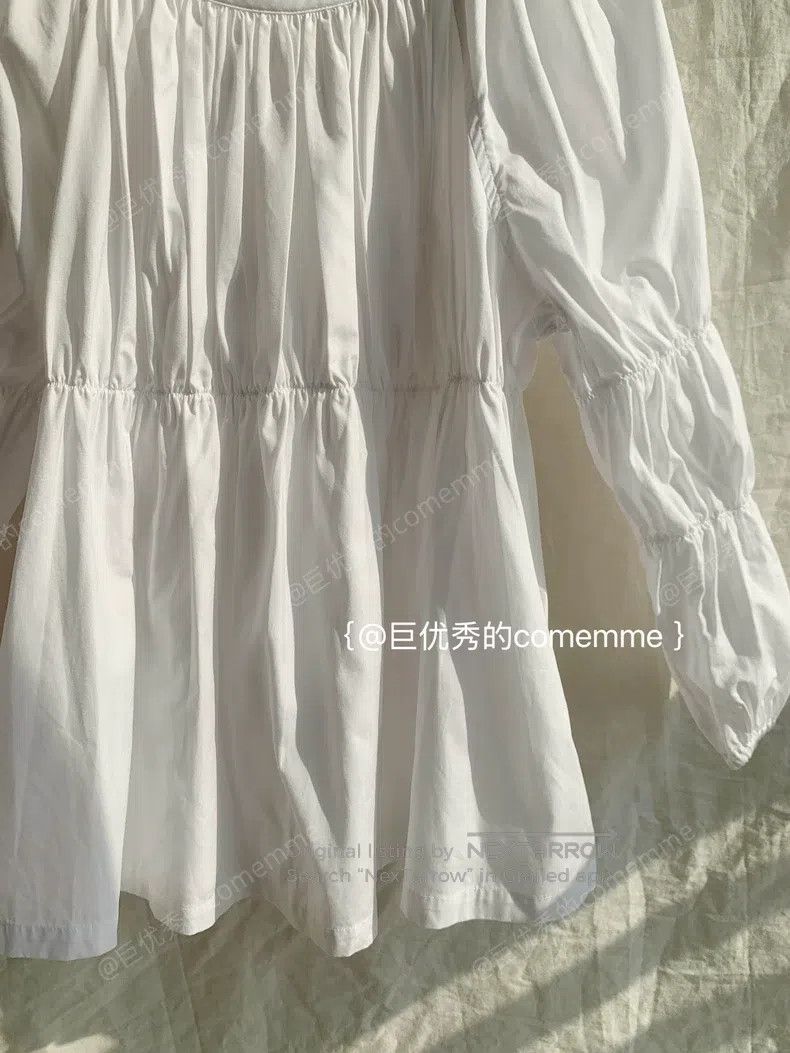 Comme des Garcons Comme Des Garcons Round neck pleated loop sleeve cute retr Size S / US 4 / IT 40 - 3 Thumbnail