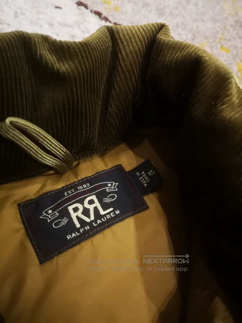 RRL Ralph Lauren RRL Ralph Lauren Spliced leather camouflage down vest Size US XS / EU 42 / 0 - 5 Thumbnail