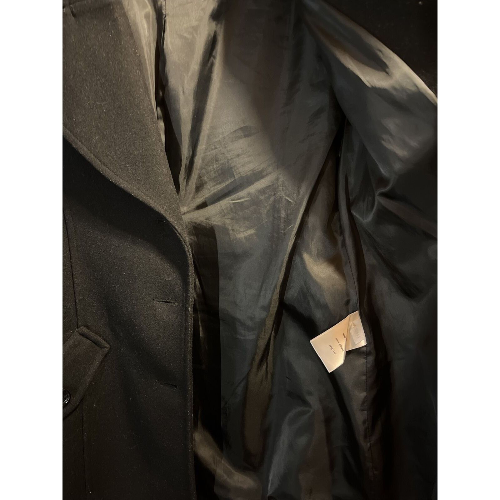 Michael Kors Michael Kors Women’s Size 10 M Black Wool LS Button Coat Size L / US 10 / IT 46 - 15 Thumbnail