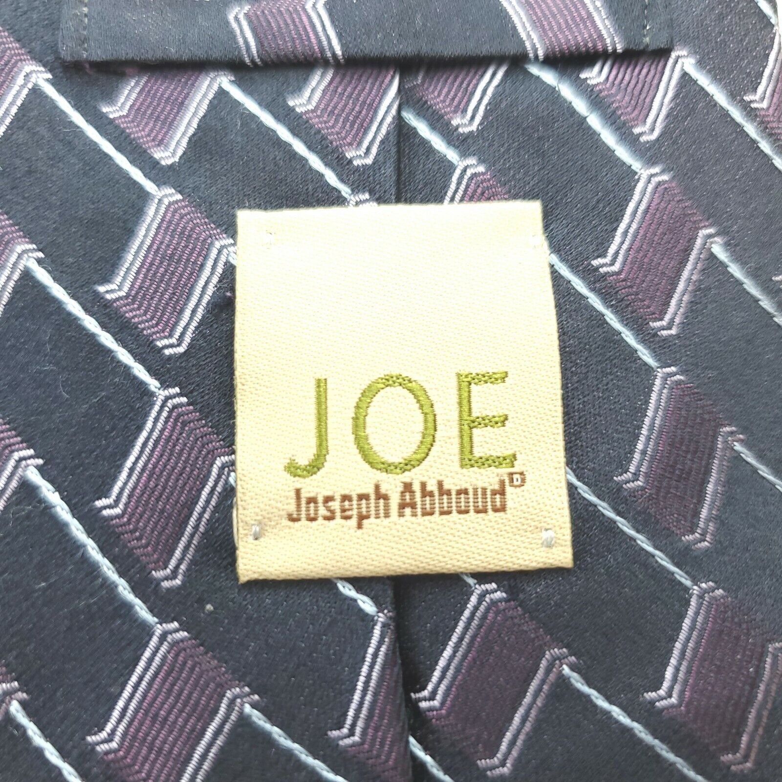 Joseph Abboud Joe Joseph Abboud Woven Purple Silk Tie Size ONE SIZE - 3 Thumbnail