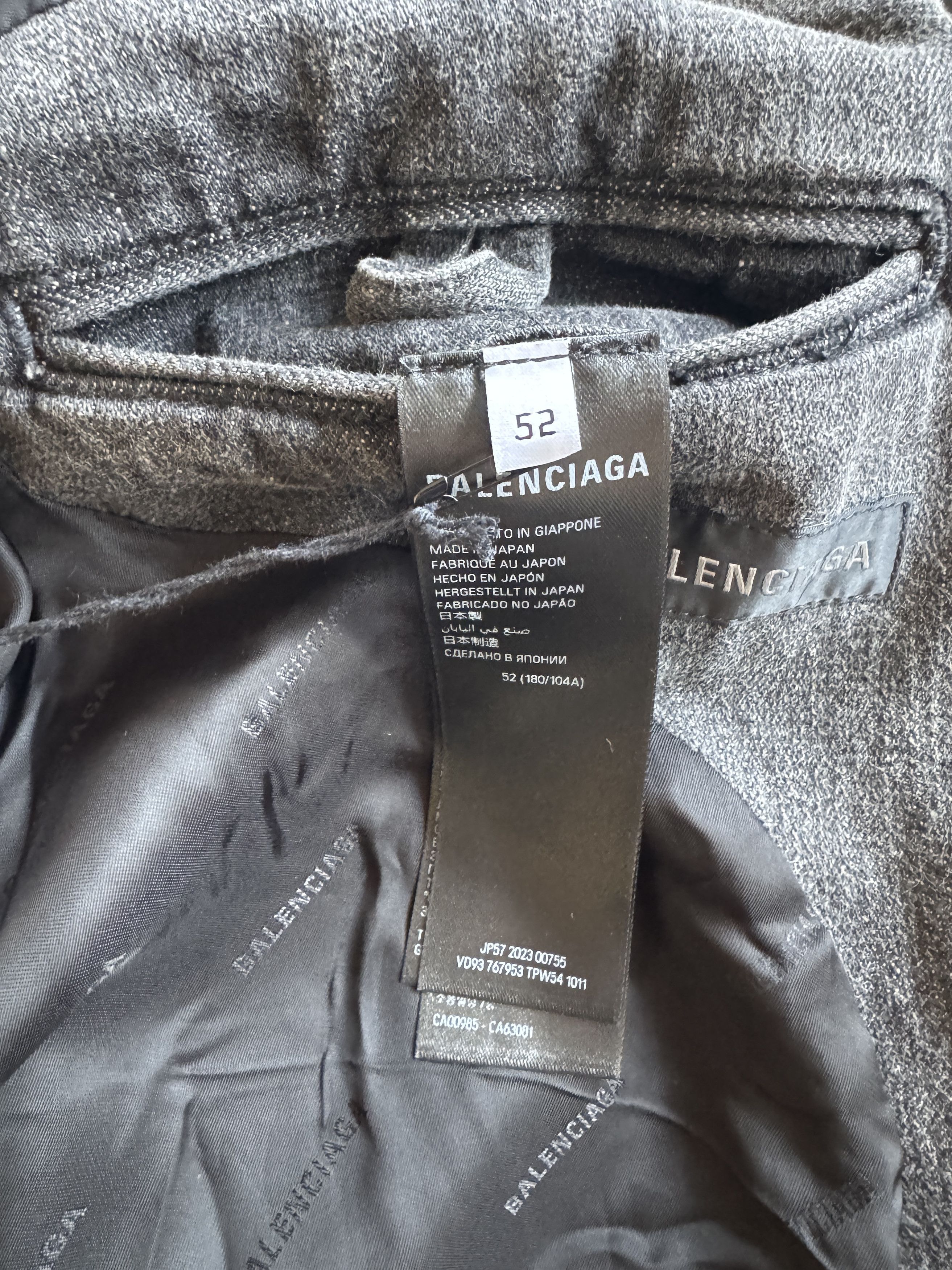 Balenciaga Washed Denim Blazer Size US L / EU 52-54 / 3 - 18 Thumbnail