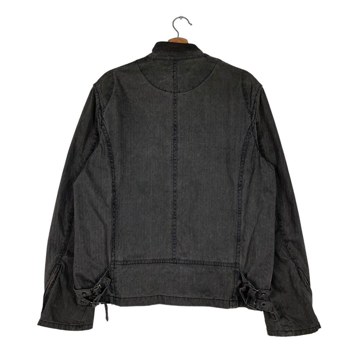 Japanese Brand MODERM Asymmetrical Sleeve Zipper Jacket #0934-C41 Size US M / EU 48-50 / 2 - 7 Thumbnail