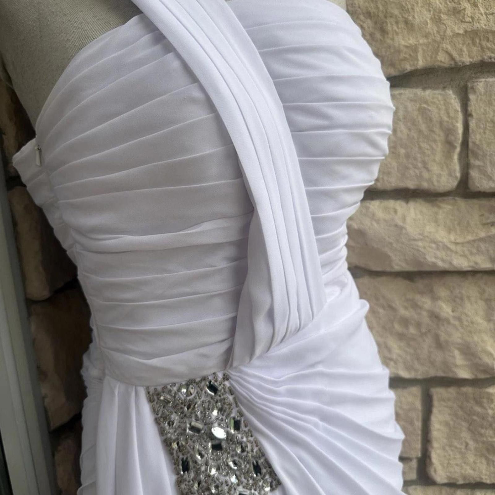 Other White strapless mini dress #glam #partydress Size S / US 4 / IT 40 - 2 Thumbnail