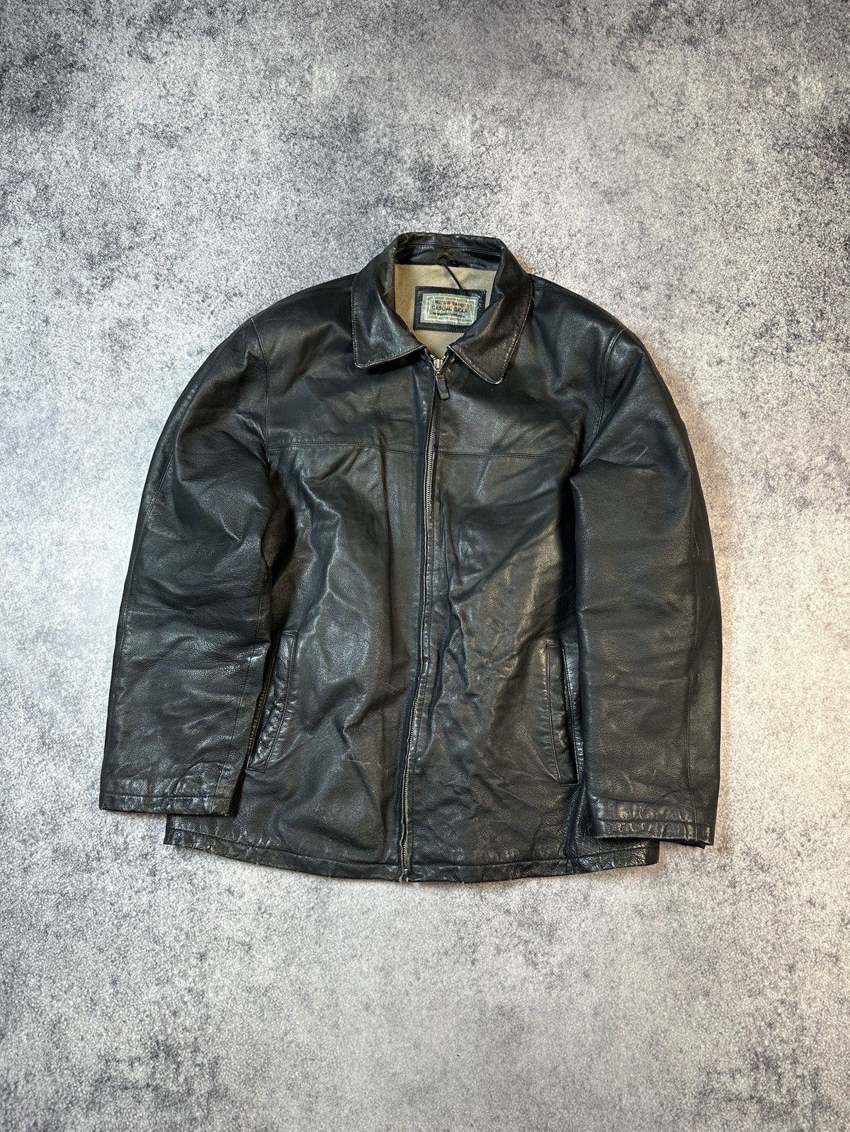 unknown leather riders jacket opium y2k ジャケット・アウター
