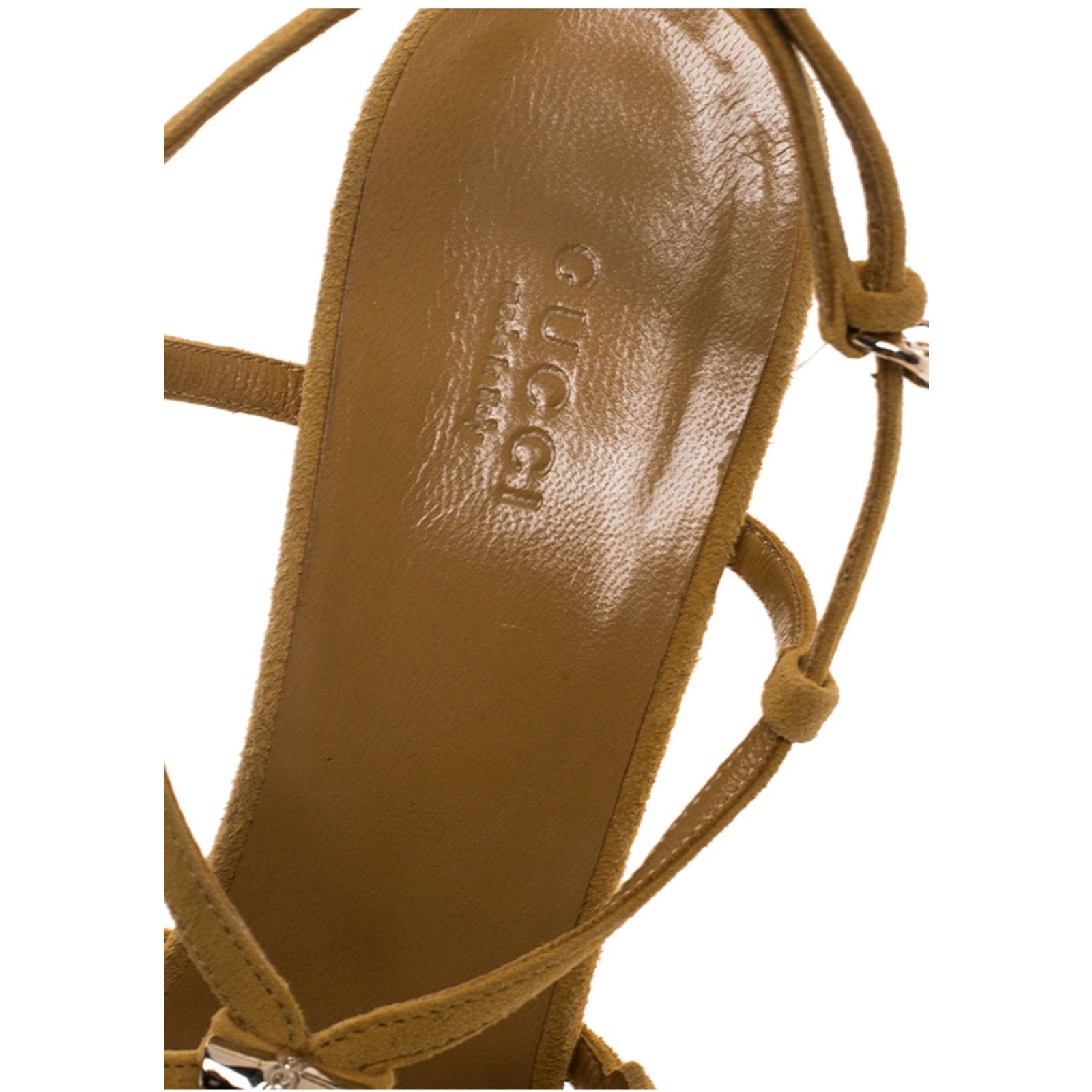 Gucci New Gucci Milady mustard yellow suede bamboo heels Sz 10 Size US 10 / IT 40 - 8 Thumbnail