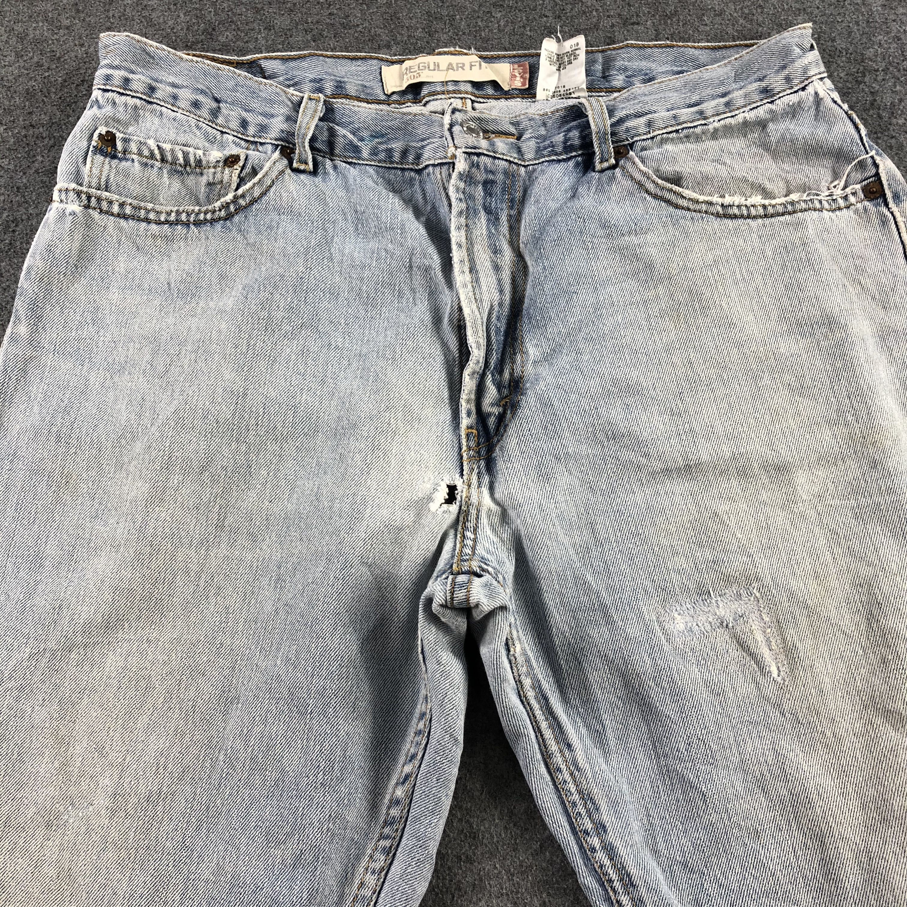 Levi's Vintage Light Wash Levis 505 Jeans-J2438 Size US 36 / EU 52 - 3 Thumbnail